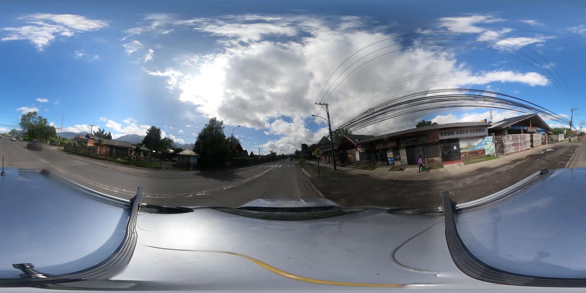 Street view near Hostal Kutrawle, Pucón — © Kaart_Local (CC BY-SA · Mapillary)