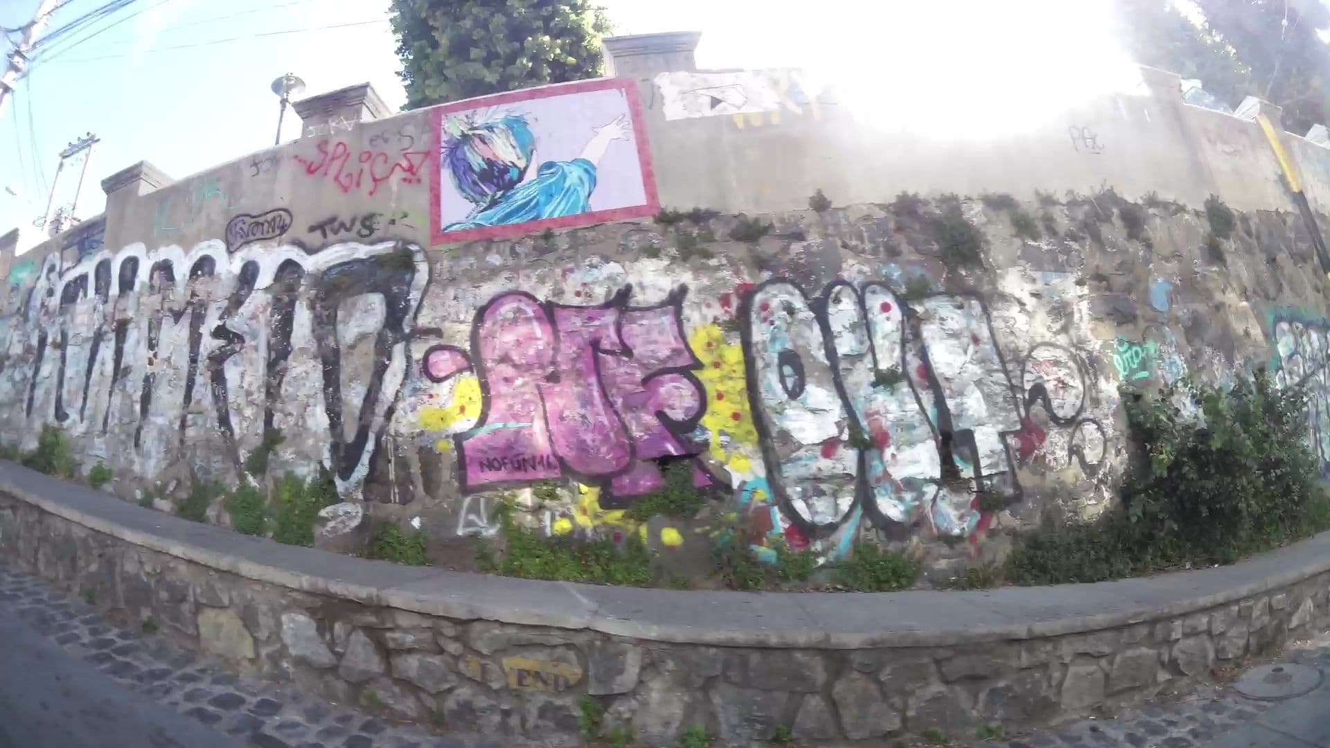 Street view near Pasta e Vino Hostal, Valparaíso — © kaartcam (CC BY-SA · Mapillary)