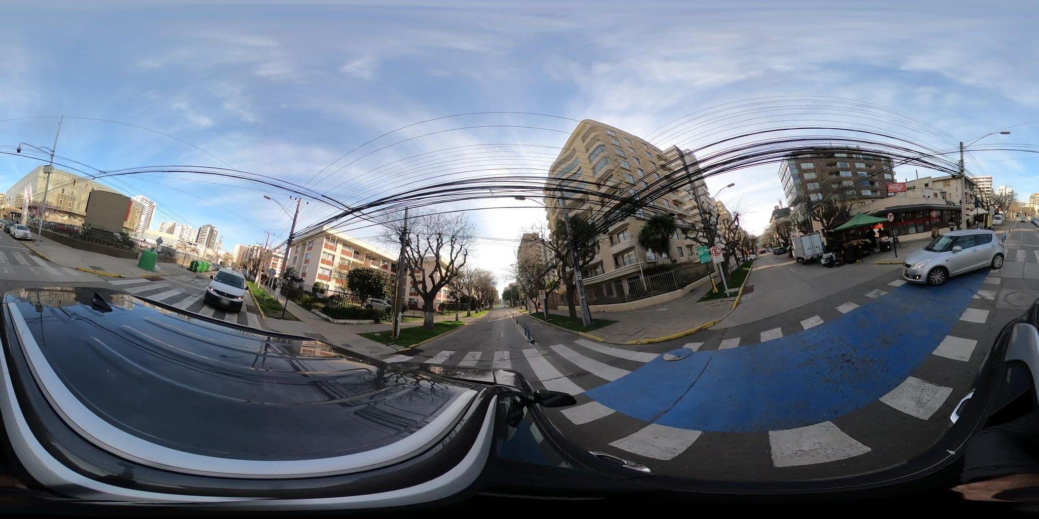 Street view near Hostal Los Delfines, Viña del Mar — © DNC (CC BY-SA · Mapillary)