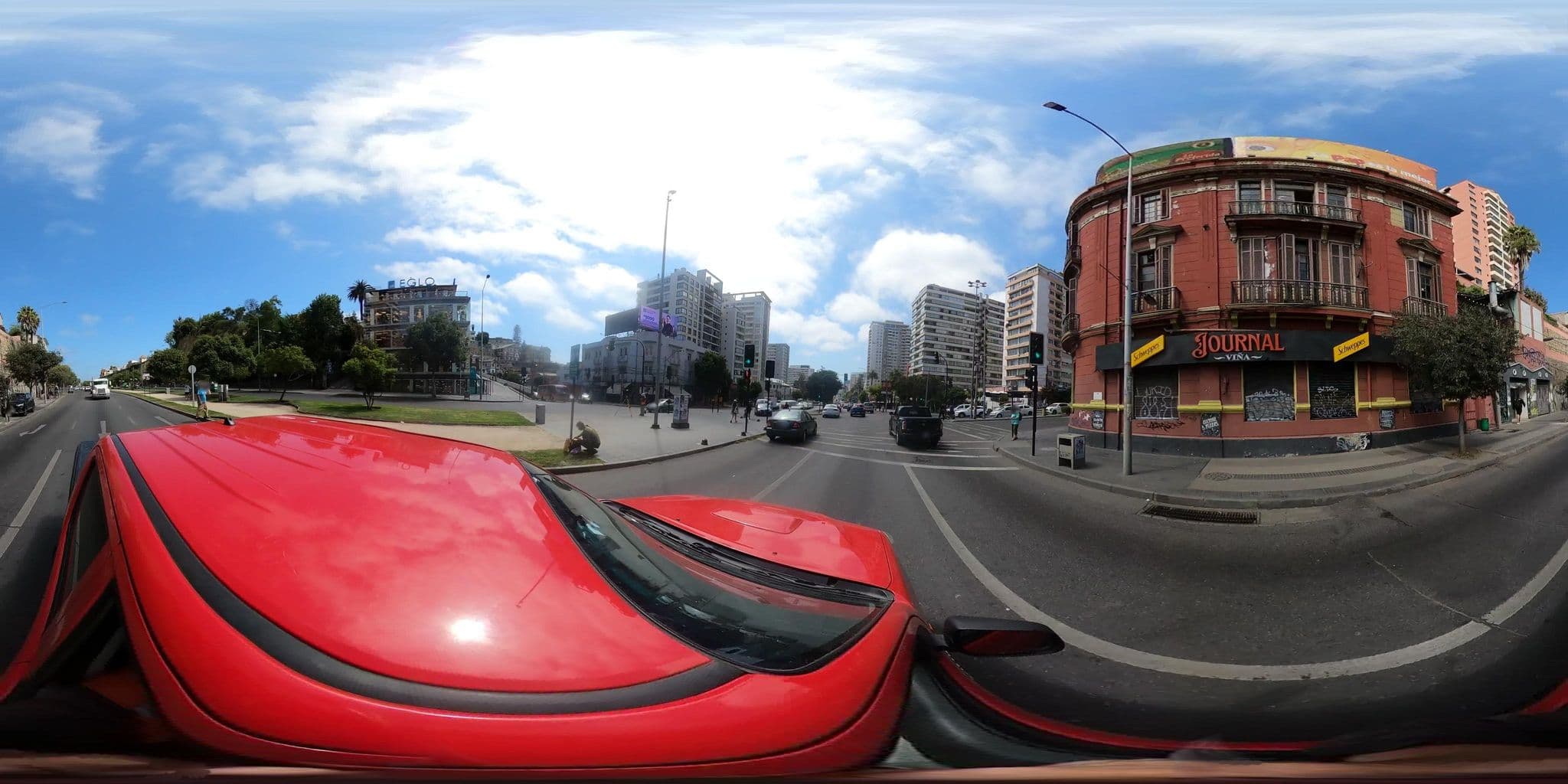 Street view near Hostal Encuentro Entre Culturas, Viña del Mar — © SolutivaSistemas (CC BY-SA · Mapillary)