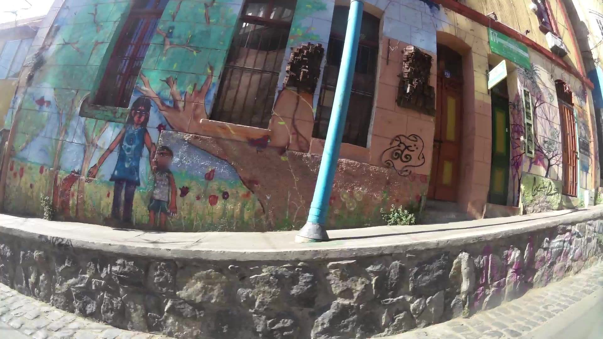 Street view near Hostal De La Cucha, Valparaiso, Chile, Valparaíso — © kaartcam (CC BY-SA · Mapillary)