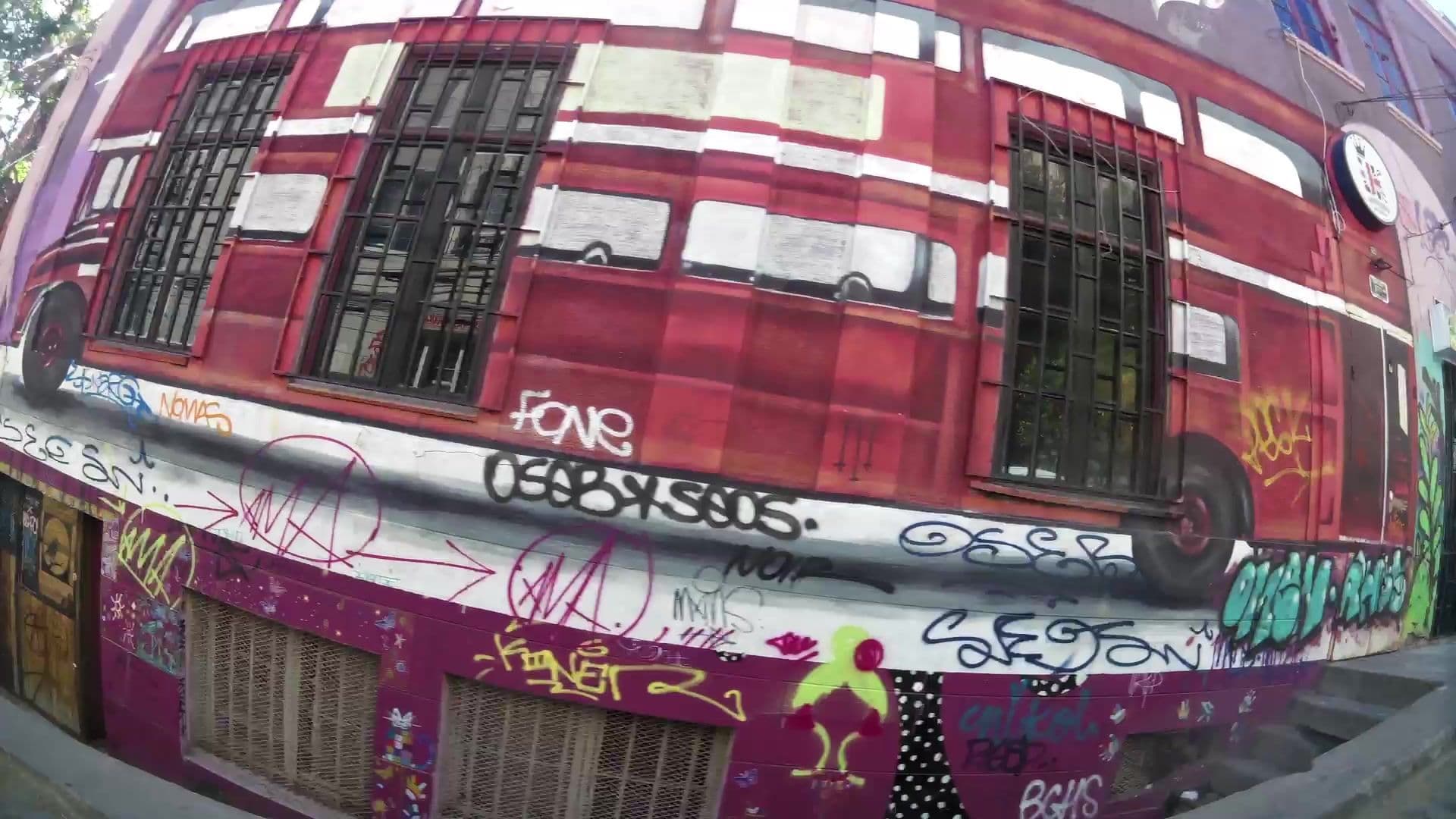 Street view near Hostal Girasoles, Valparaíso — © kaartcam (CC BY-SA · Mapillary)
