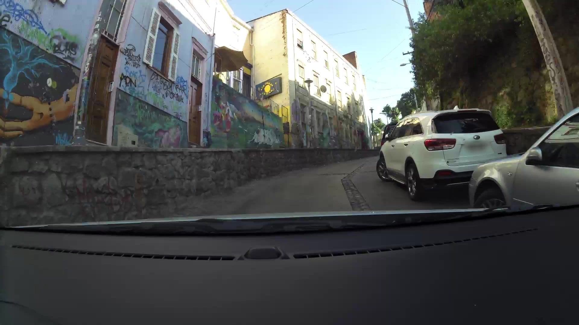 Street view near Hostel Horizonte, Valparaíso — © kaartcam (CC BY-SA · Mapillary)