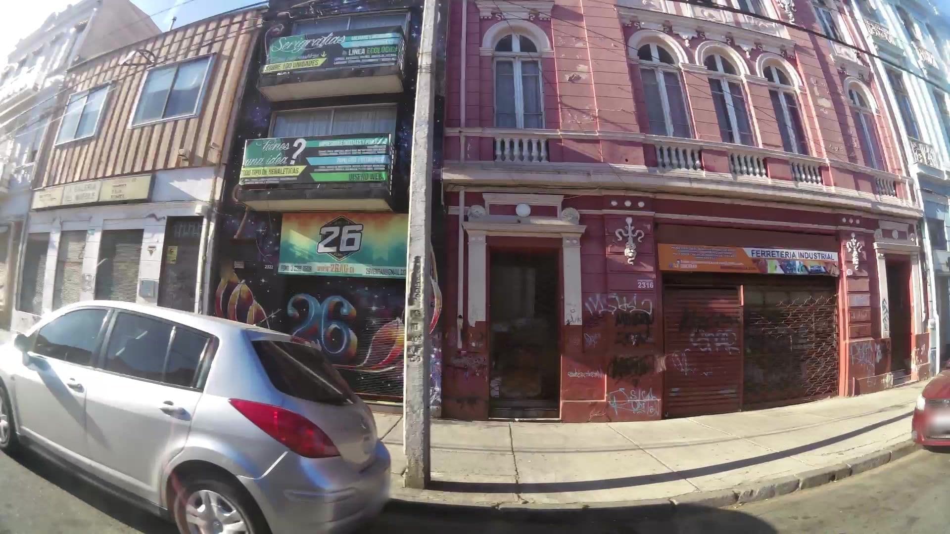 Street view near Hostal La Posada, Valparaíso — © kaartcam (CC BY-SA · Mapillary)