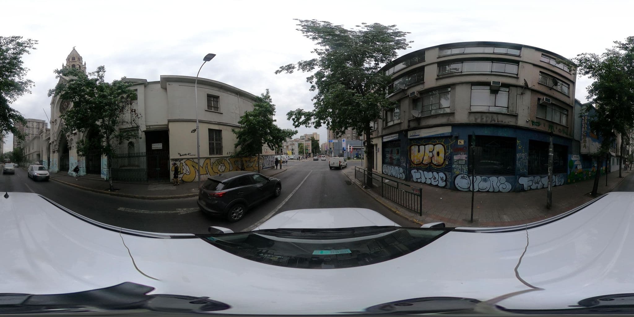 Street view near Amoblados Granados, Santiago — © kaart_360 (CC BY-SA · Mapillary)