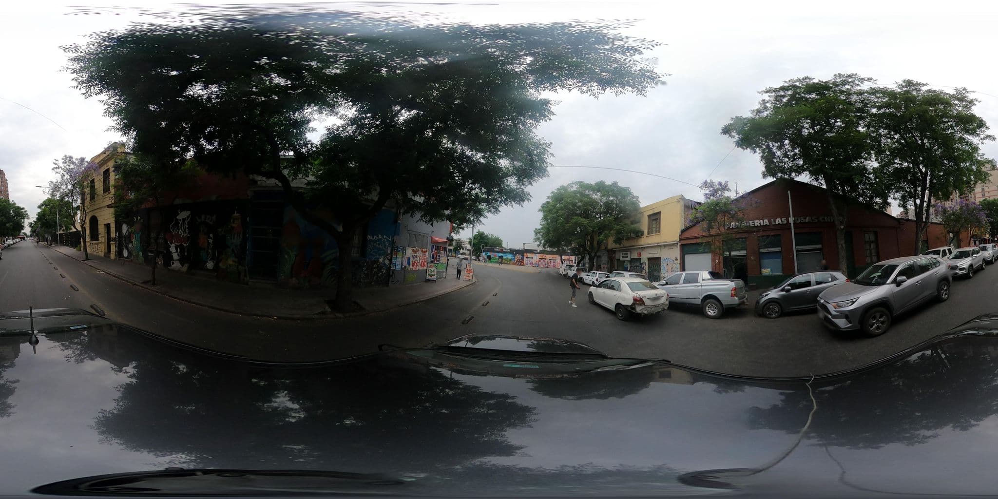 Street view near Nuevo Horizonte Hostel, Santiago — © kaart_360 (CC BY-SA · Mapillary)