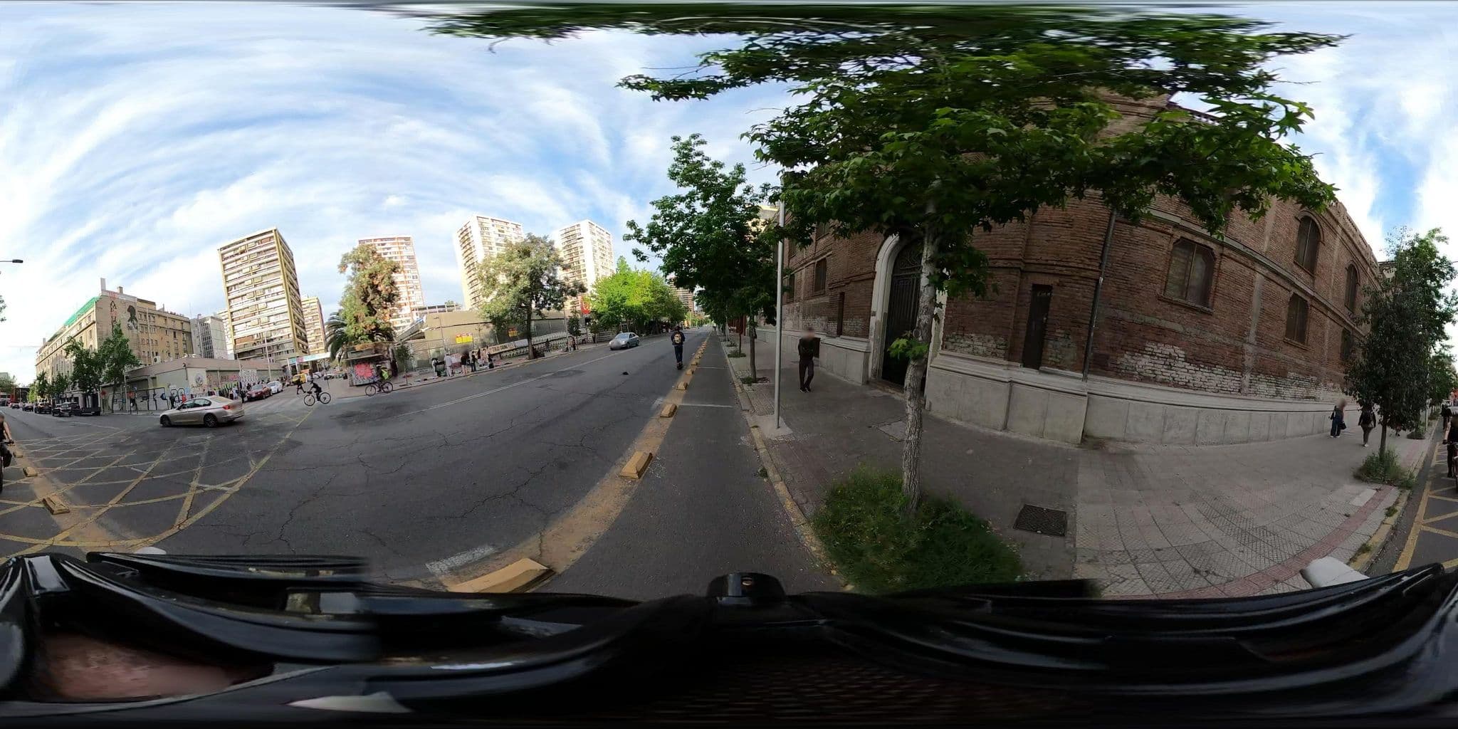 Street view near Ceasar Business Hotel Santiago, Santiago — © ariellopez (CC BY-SA · Mapillary)