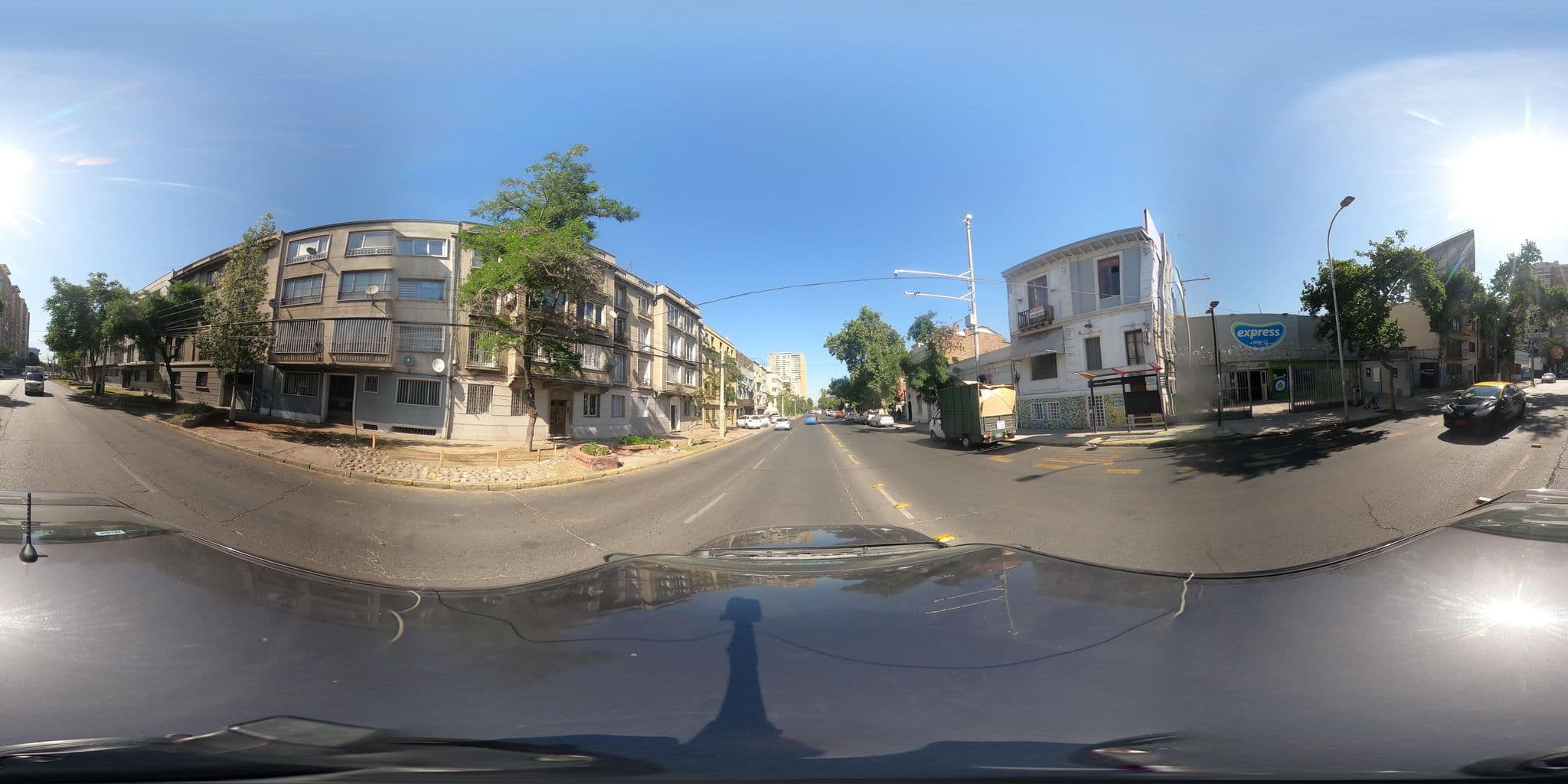 Street view near Apart Hotel B, Santiago — © kaart_360 (CC BY-SA · Mapillary)