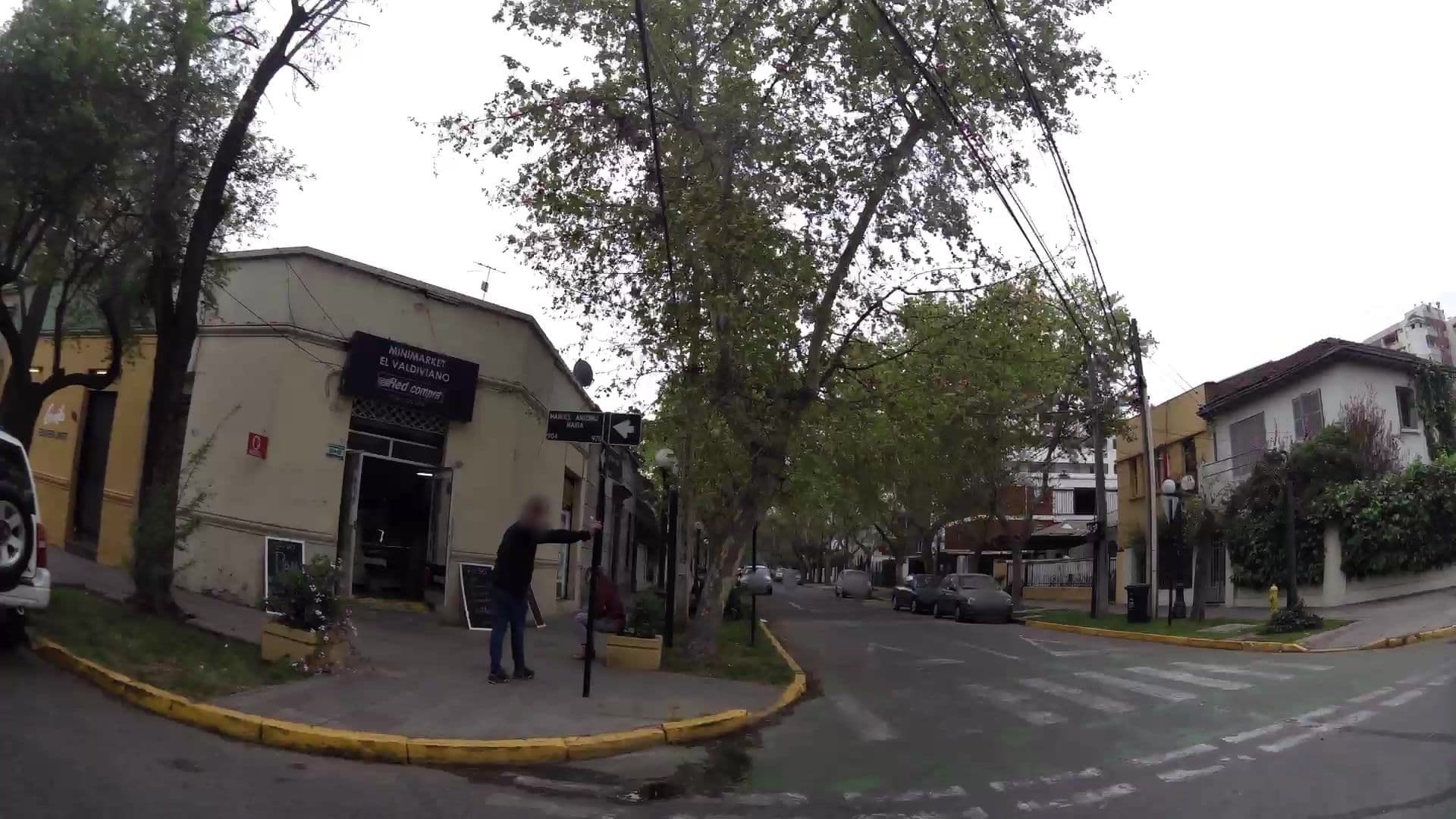 Street view near Hostal Romandía, Santiago — © kaartcam (CC BY-SA · Mapillary)