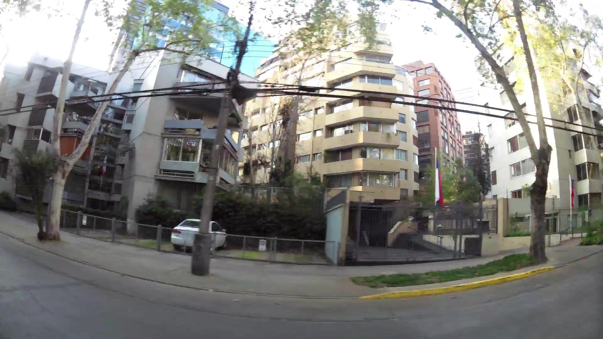 Street view near Park Plaza Apartments, Ñuñoa — © kaartcam (CC BY-SA · Mapillary)