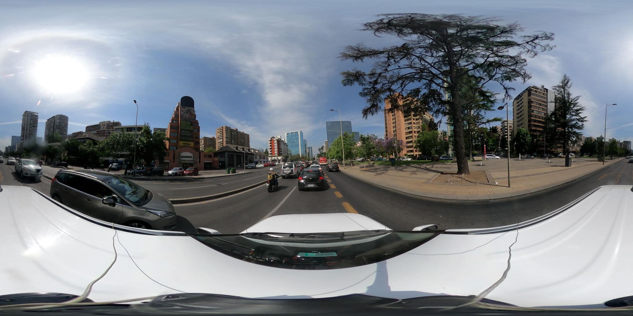 Street view near Parinacota Hotel Santiago, Ñuñoa — © kaart_360 (CC BY-SA · Mapillary)