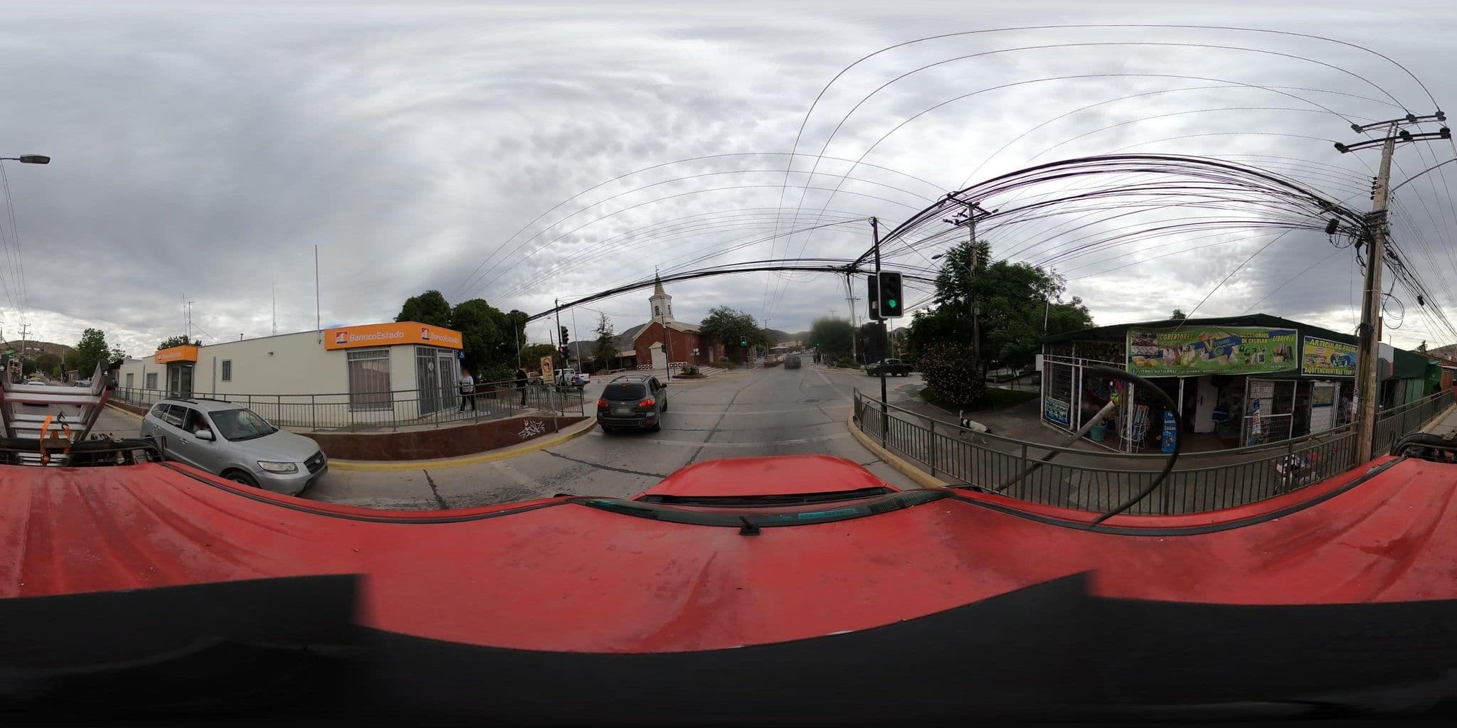 Street view near Hostal Korona, Monte Patria — © Transporte_DSS (CC BY-SA · Mapillary)
