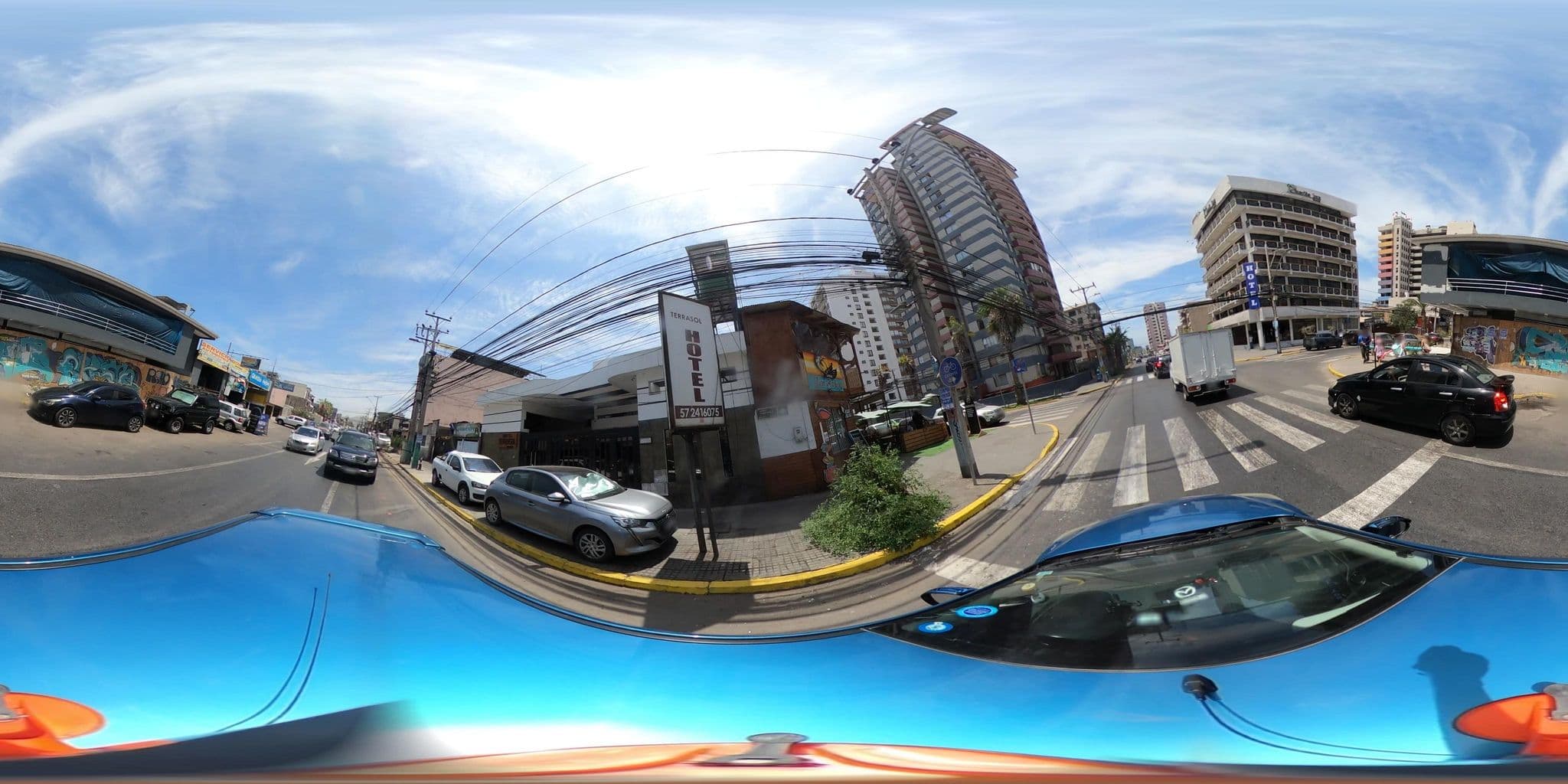 Street view near Hotel Terrasol, Iquique — © SolutivaSistemas (CC BY-SA · Mapillary)