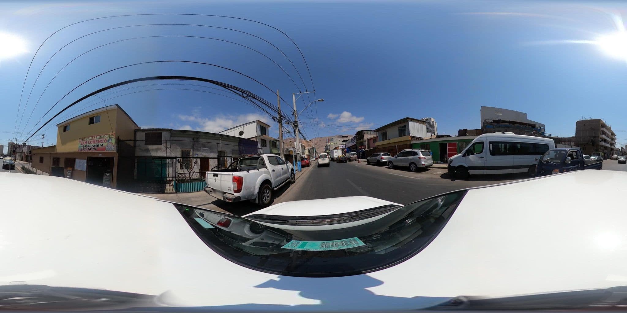 Street view near Hostal Costa Inn, Iquique — © SolutivaSistemas (CC BY-SA · Mapillary)