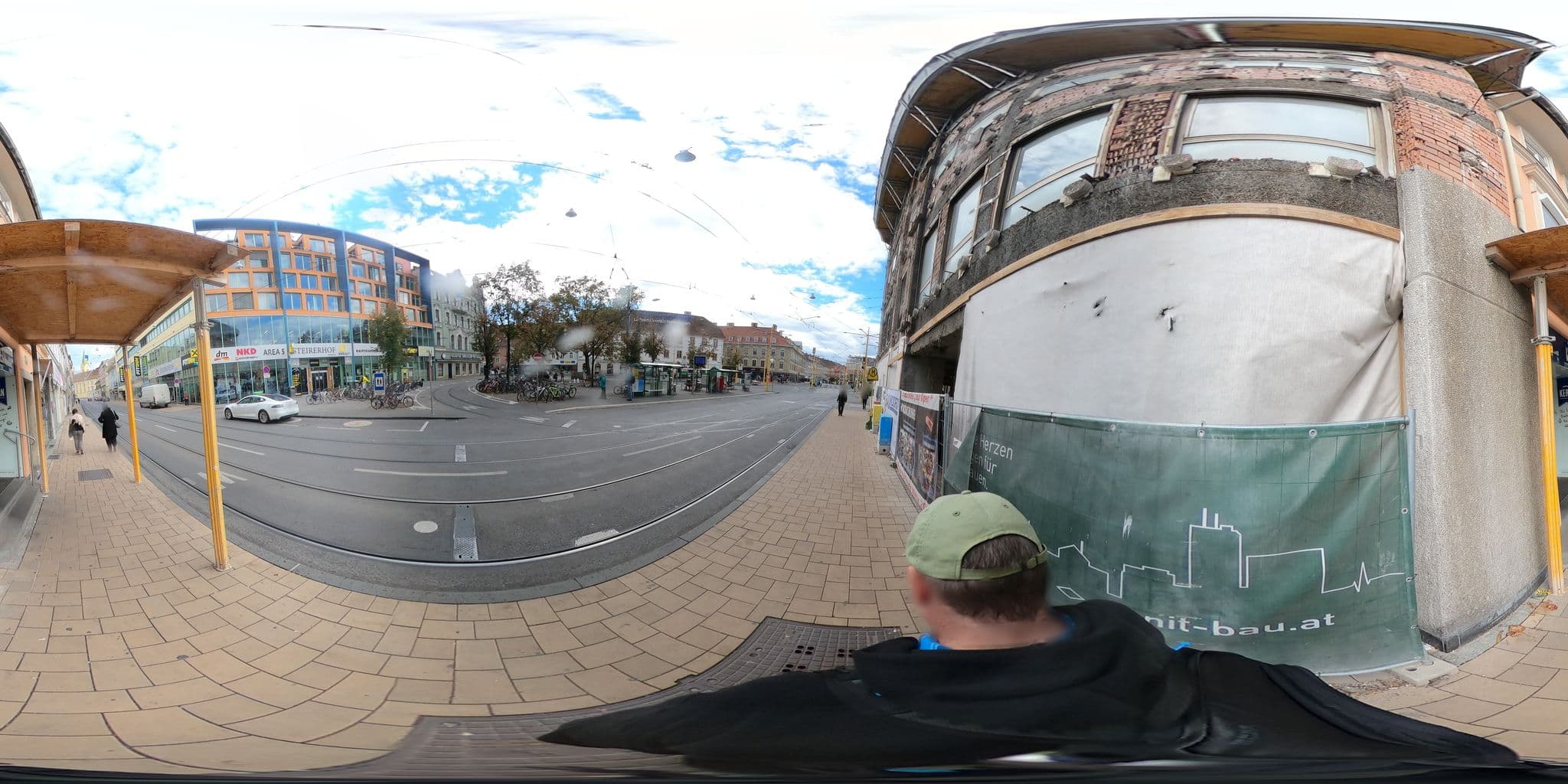 Street view near Motel One Graz, Graz — © aceini (CC BY-SA · Mapillary)