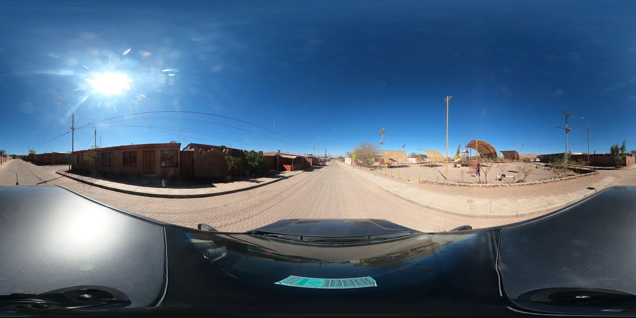 Street view near Hostal Qachi Chentura, San Pedro de Atacama — © Kaart_Local (CC BY-SA · Mapillary)
