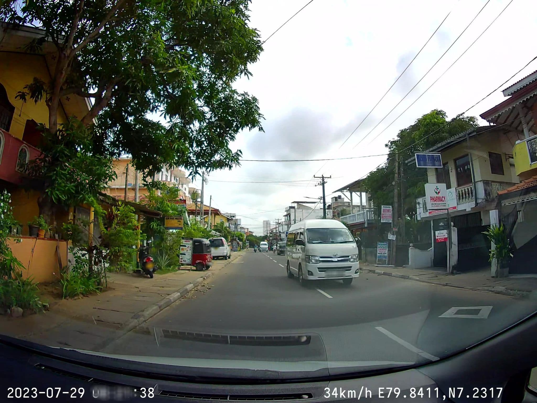 Street view near Marshal Beach Guesthouse & Restaurant, Negombo — © sahanbsb (CC BY-SA · Mapillary)