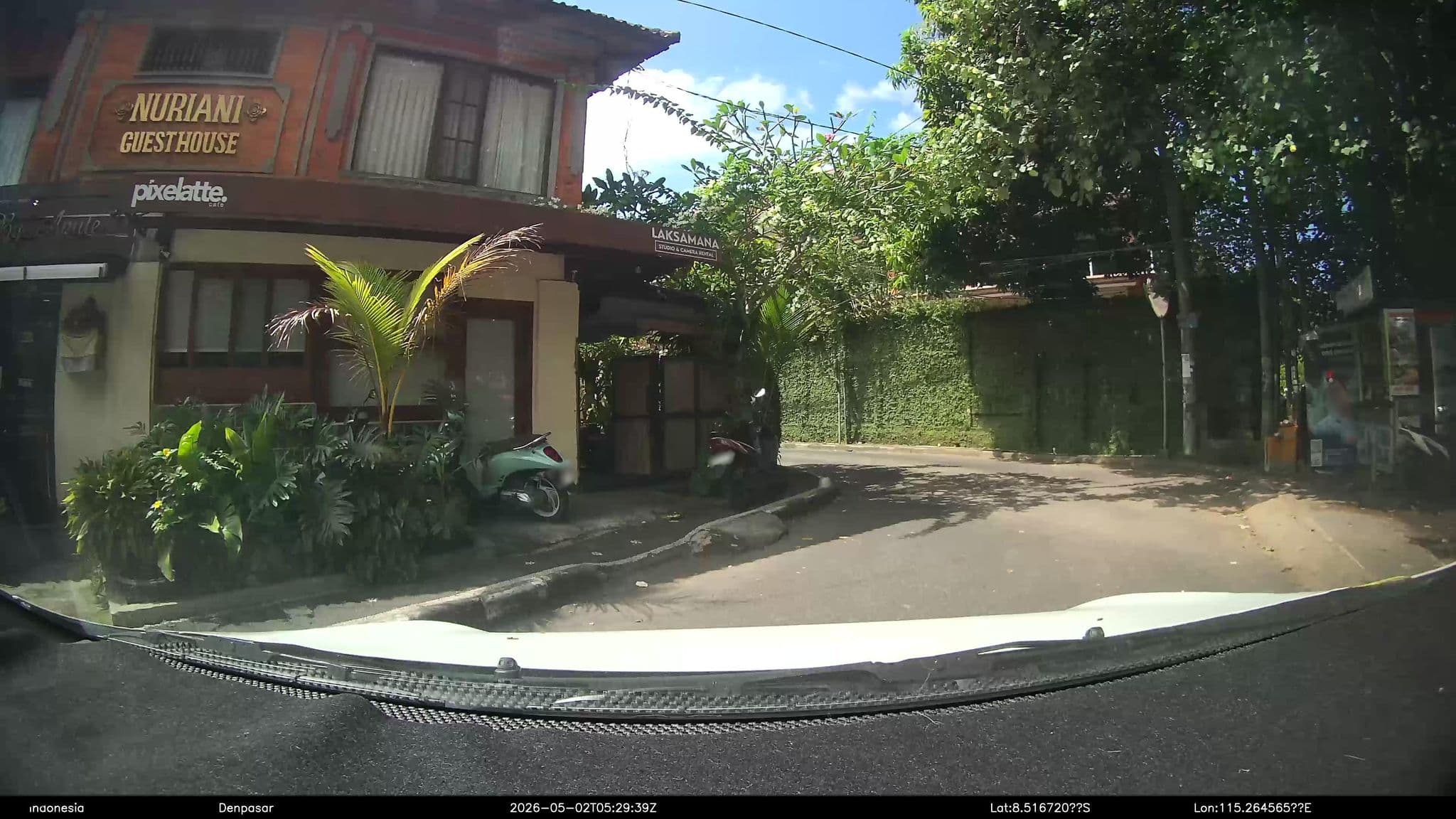 Street view near Nuriani Guesthouse, Ubud