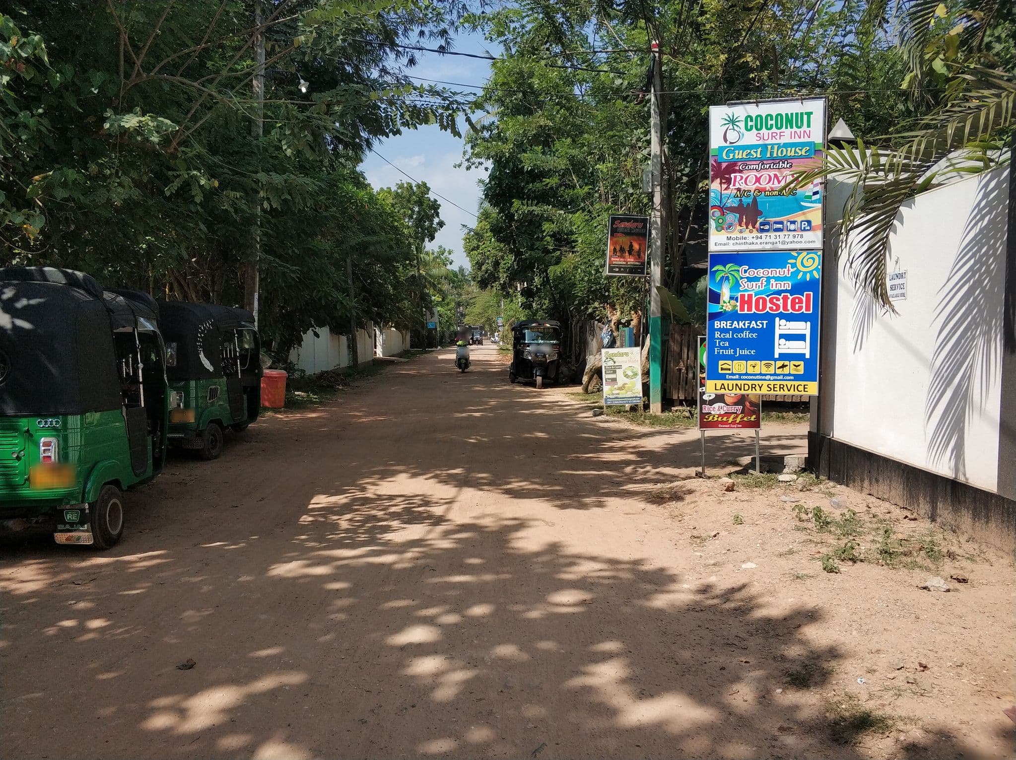 Street view near Coconut Surf Inn, Weligama — © maximal (CC BY-SA · Mapillary)