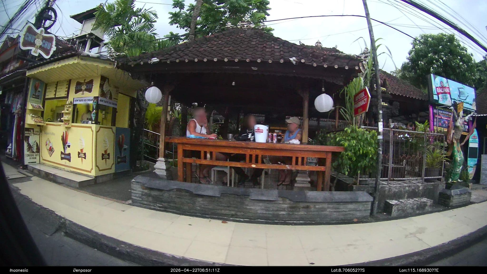 Street view near Legian Village Hotel, Legian