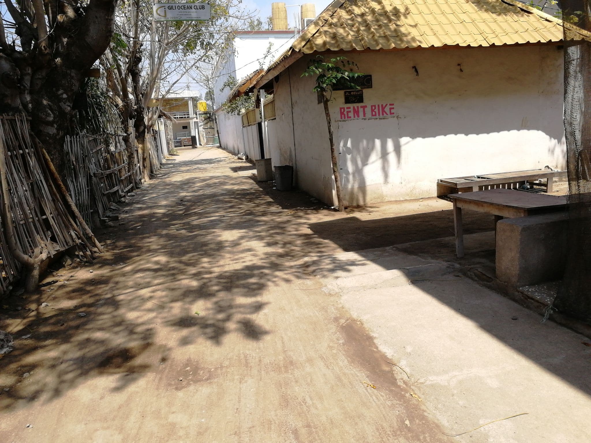 Street view near Marygio Resort, Gili Trawangan