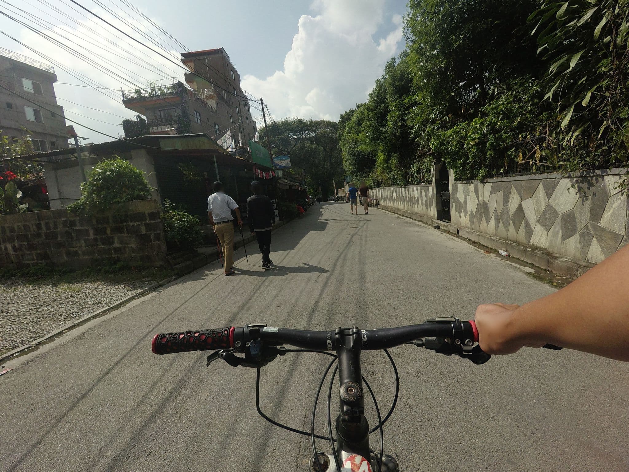Street view near Karma Guesthouse, Pokhara — © GOwin (CC BY-SA · Mapillary)