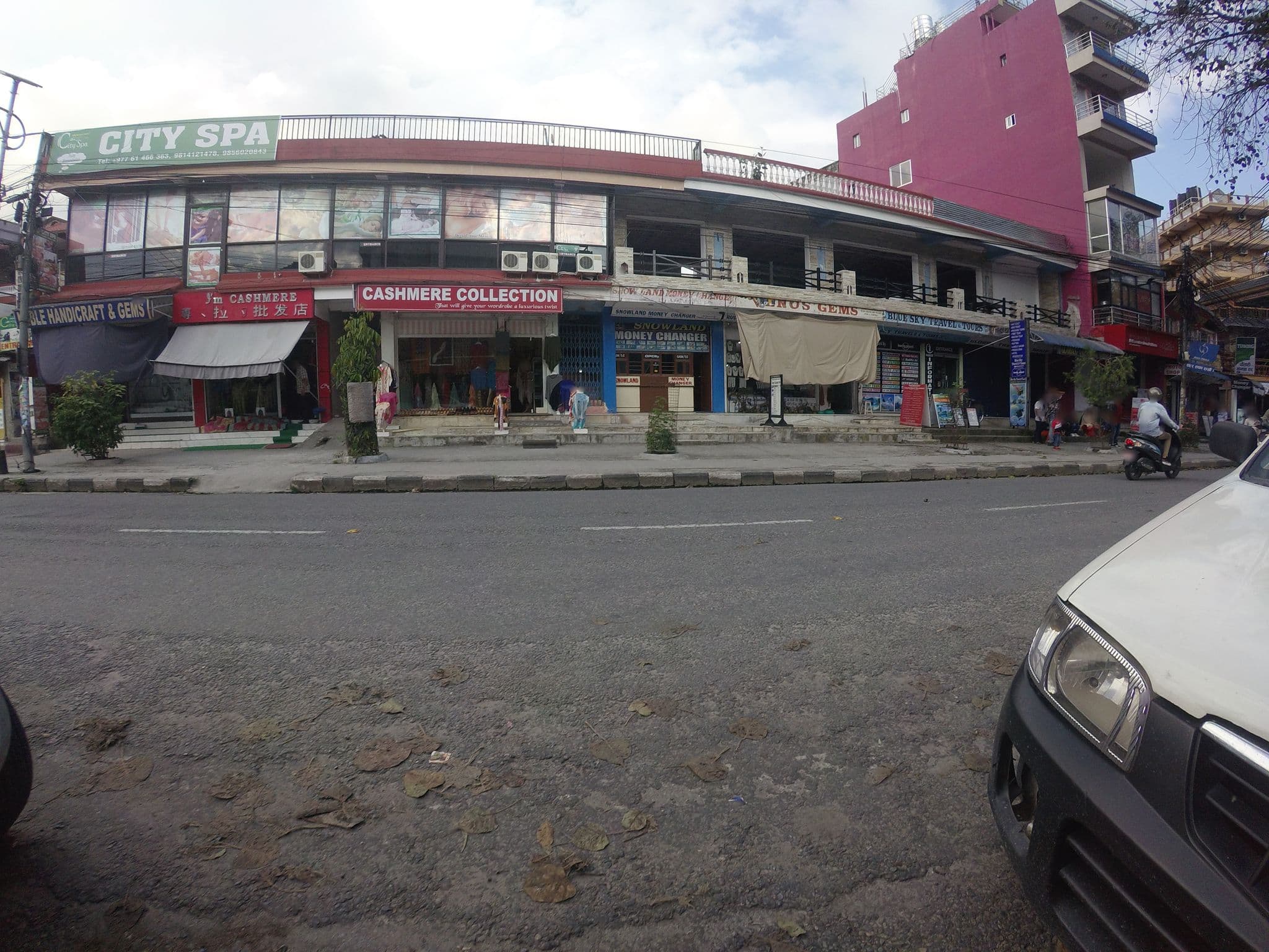 Street view near Tristar Hotel, Pokhara — © GOwin (CC BY-SA · Mapillary)