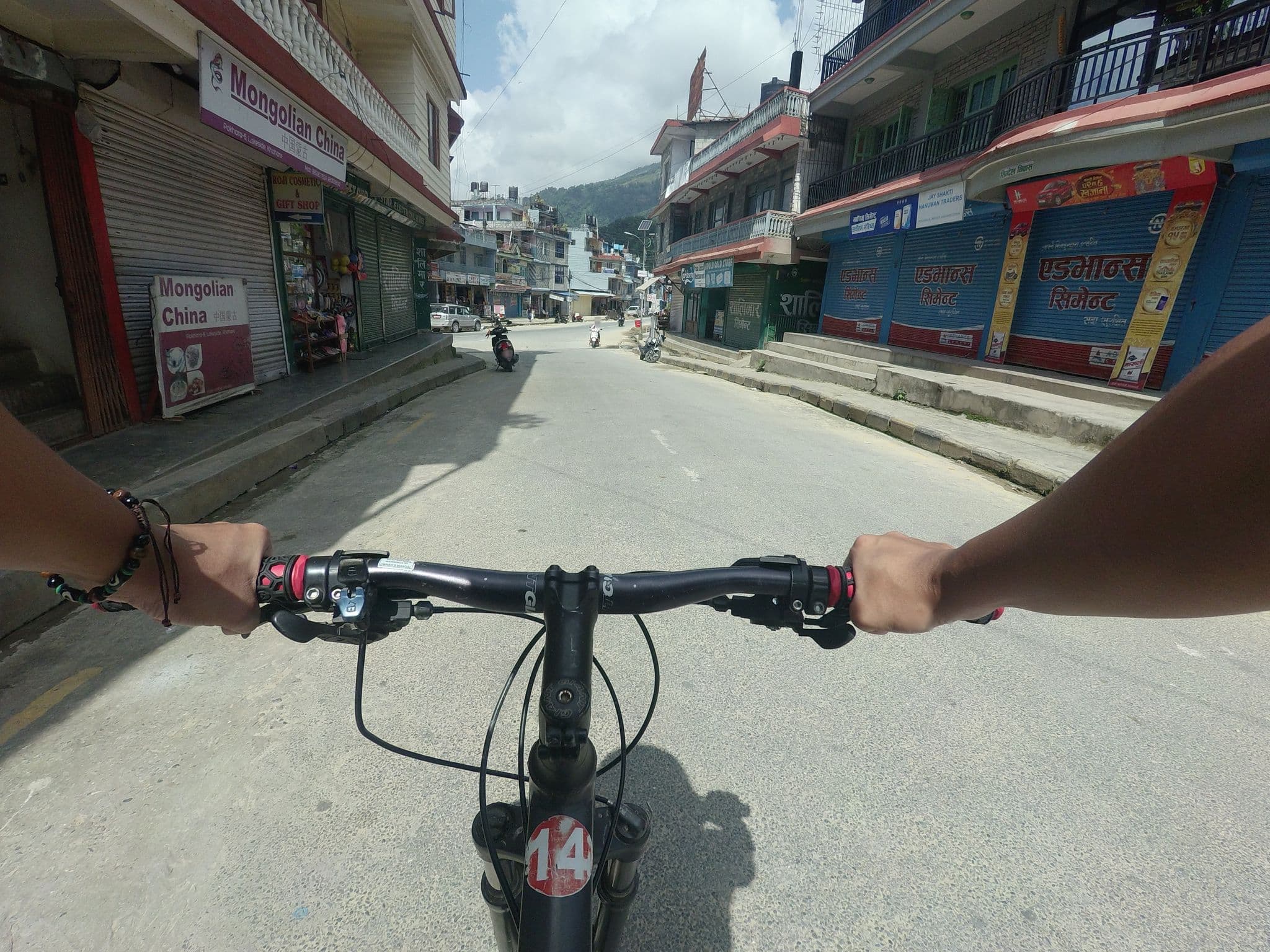 Street view near Hotel Tashi Delek, Pokhara — © GOwin (CC BY-SA · Mapillary)