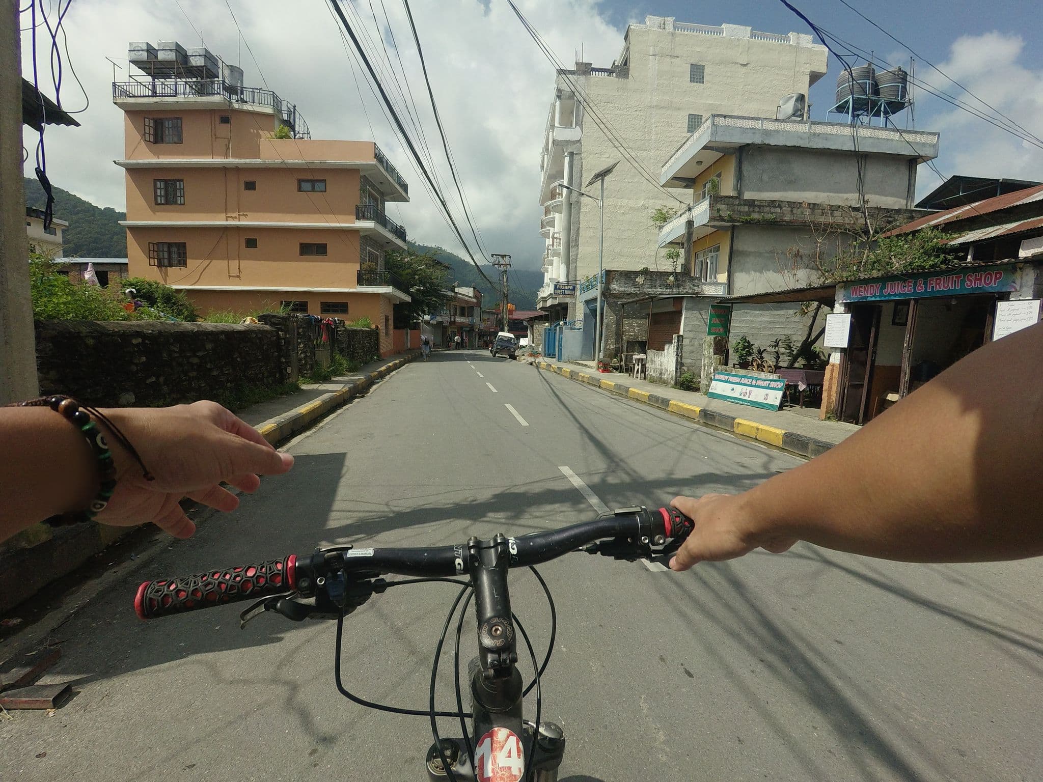 Street view near Pushpa Guesthouse, Pokhara — © GOwin (CC BY-SA · Mapillary)