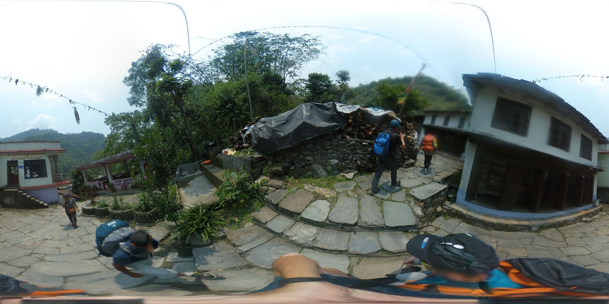 Street view near Evergreen Lodge & Restaurant, Kusma — © javiersanp (CC BY-SA · Mapillary)