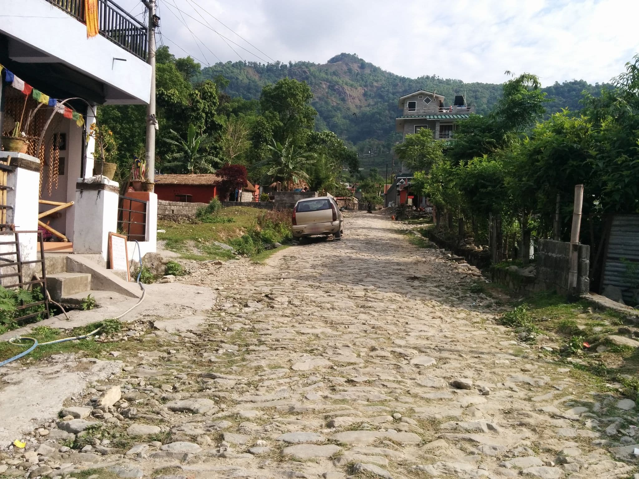 Street view near The Cove Inn, Pokhara — © sashazykov (CC BY-SA · Mapillary)