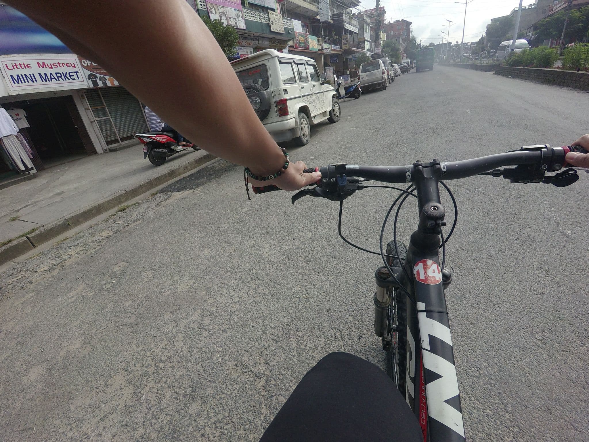 Street view near The Little Tibetan Guesthouse, Pokhara — © GOwin (CC BY-SA · Mapillary)