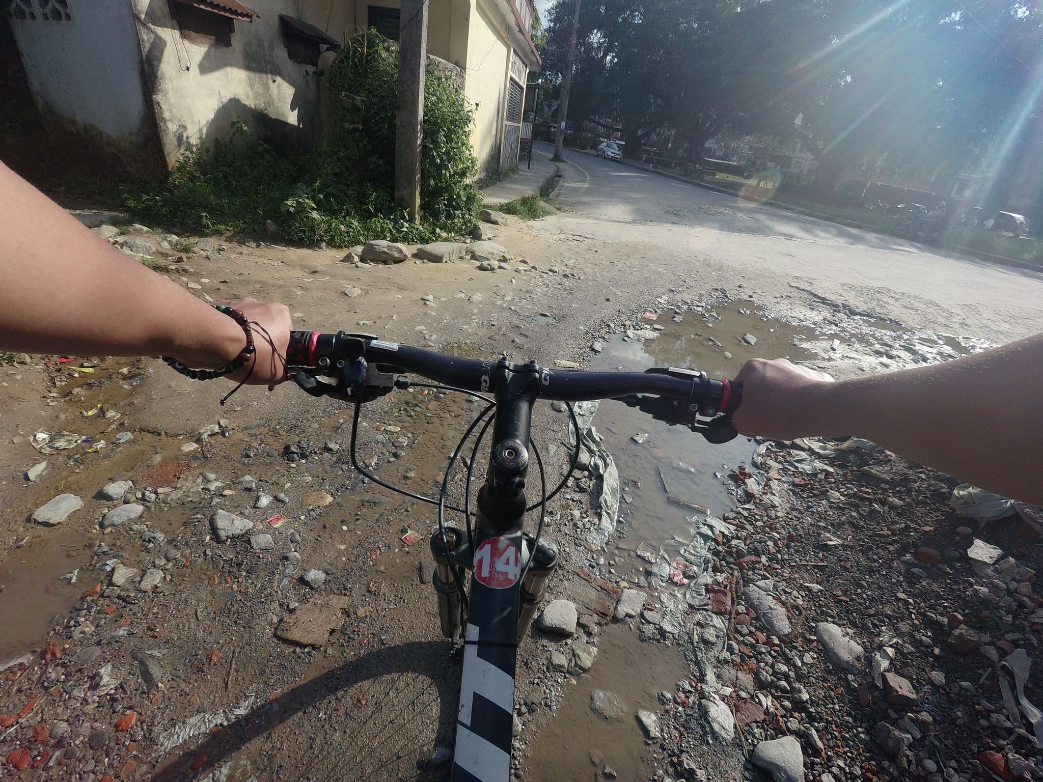 Street view near Hotel Holy Shiva, Pokhara — © GOwin (CC BY-SA · Mapillary)