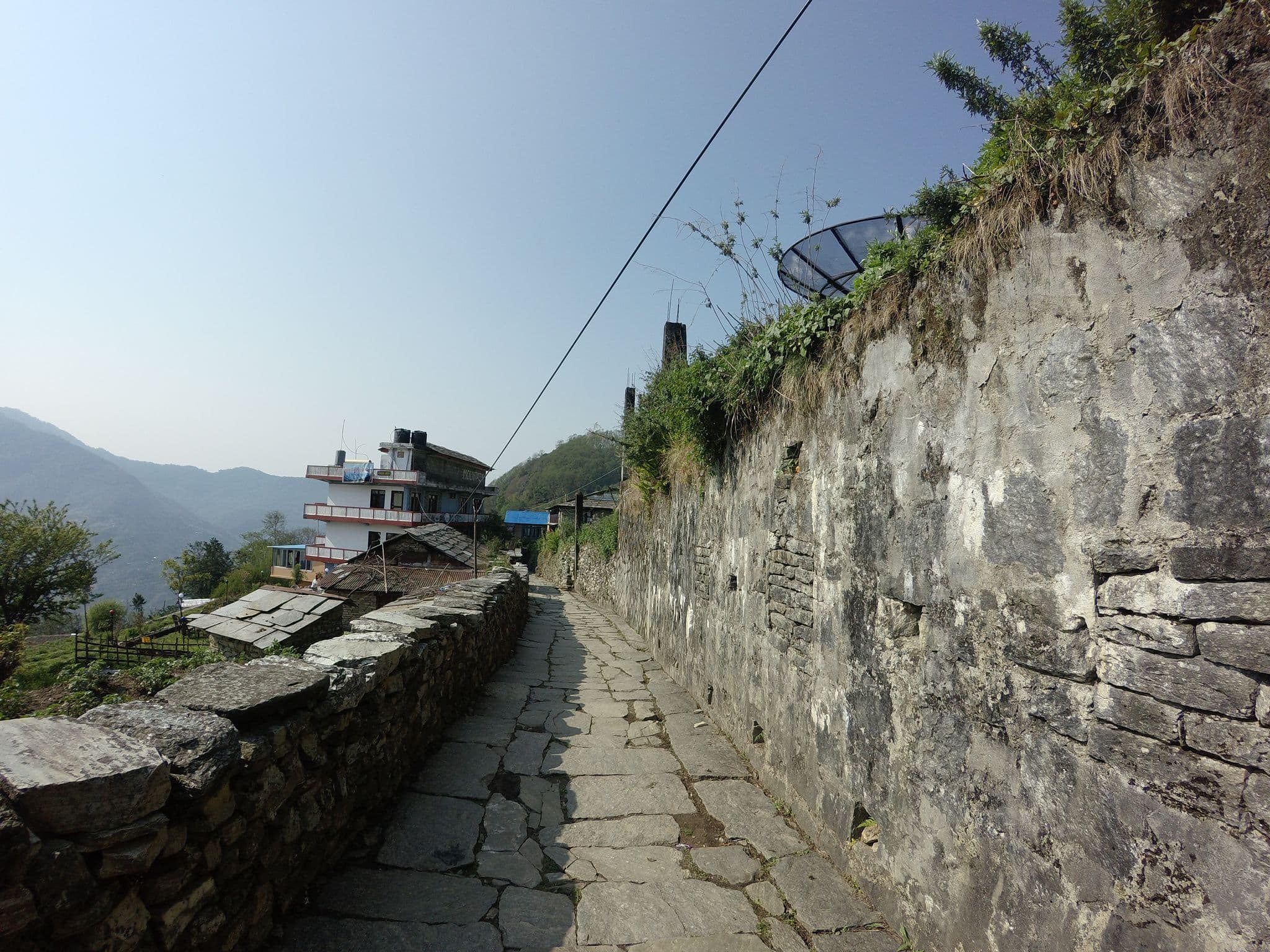 Street view near Meshrom Guesthouse & Restaurant, Chitre — © gthapa (CC BY-SA · Mapillary)