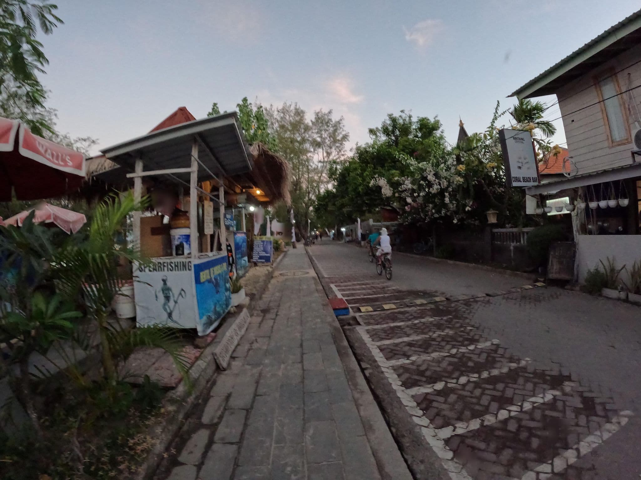 Street view near Vamana Resort, Gili Trawangan