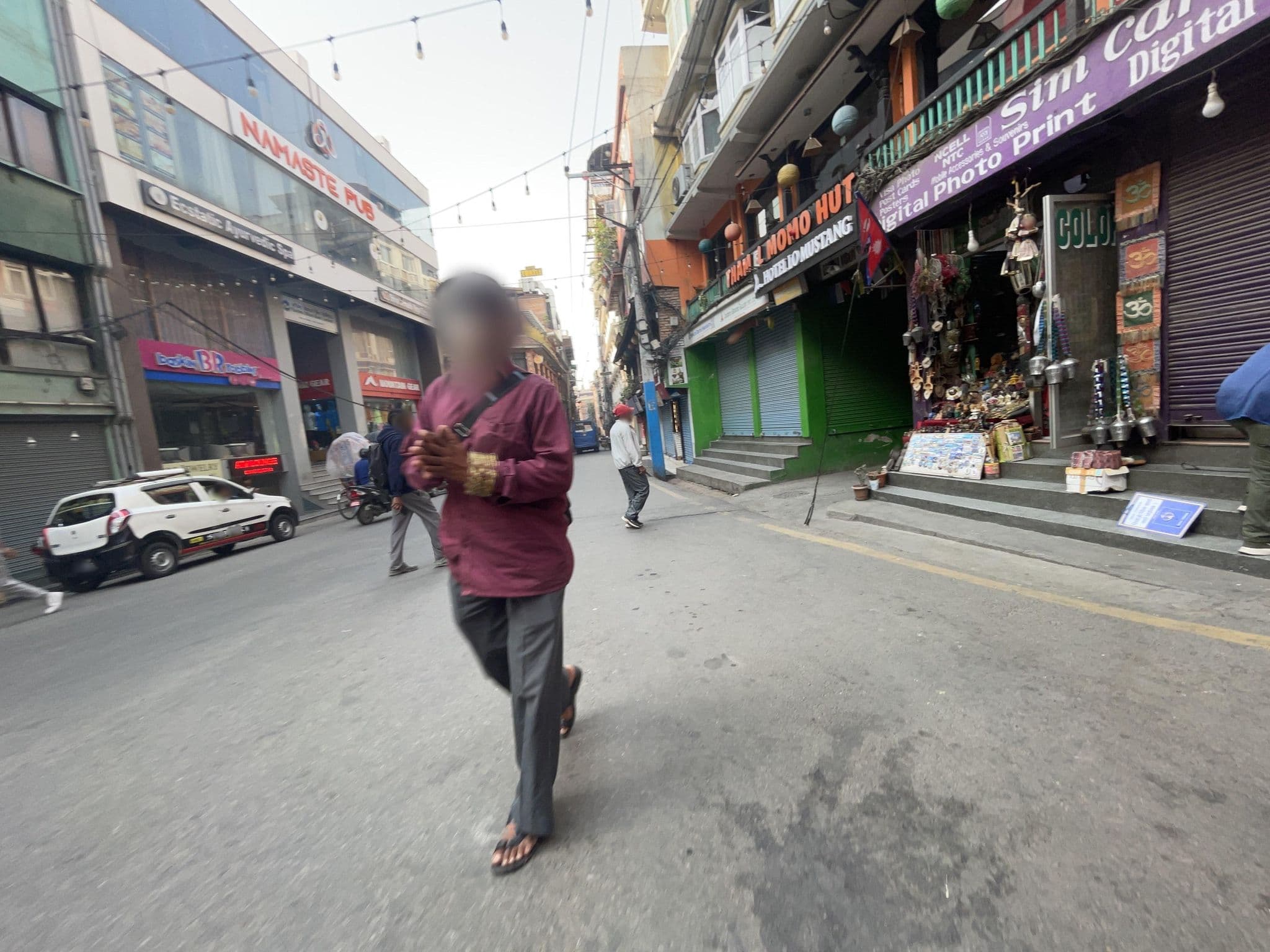 Street view near Bubo Himalaya, Kathmandu — © vagrant42 (CC BY-SA · Mapillary)