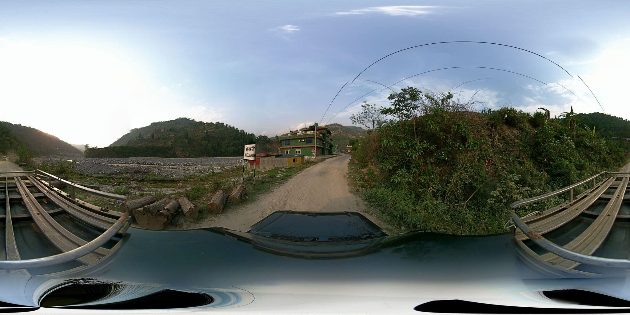 Street view near Melamchi Riverside Inn, Nagarkot — © Nepal_FRES (CC BY-SA · Mapillary)