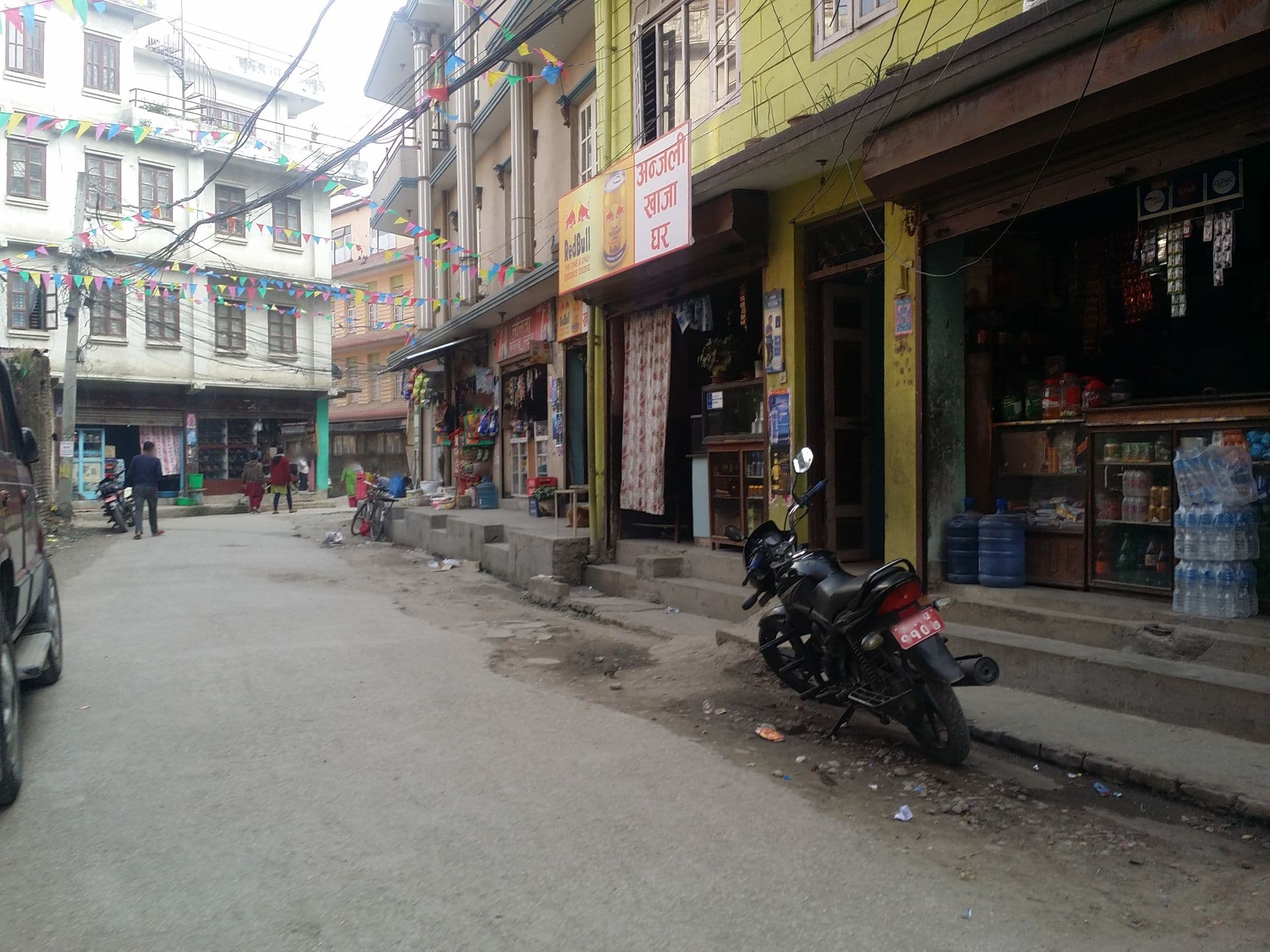 Street view near Hotel Indreni, Kathmandu — © puskarhumagai (CC BY-SA · Mapillary)