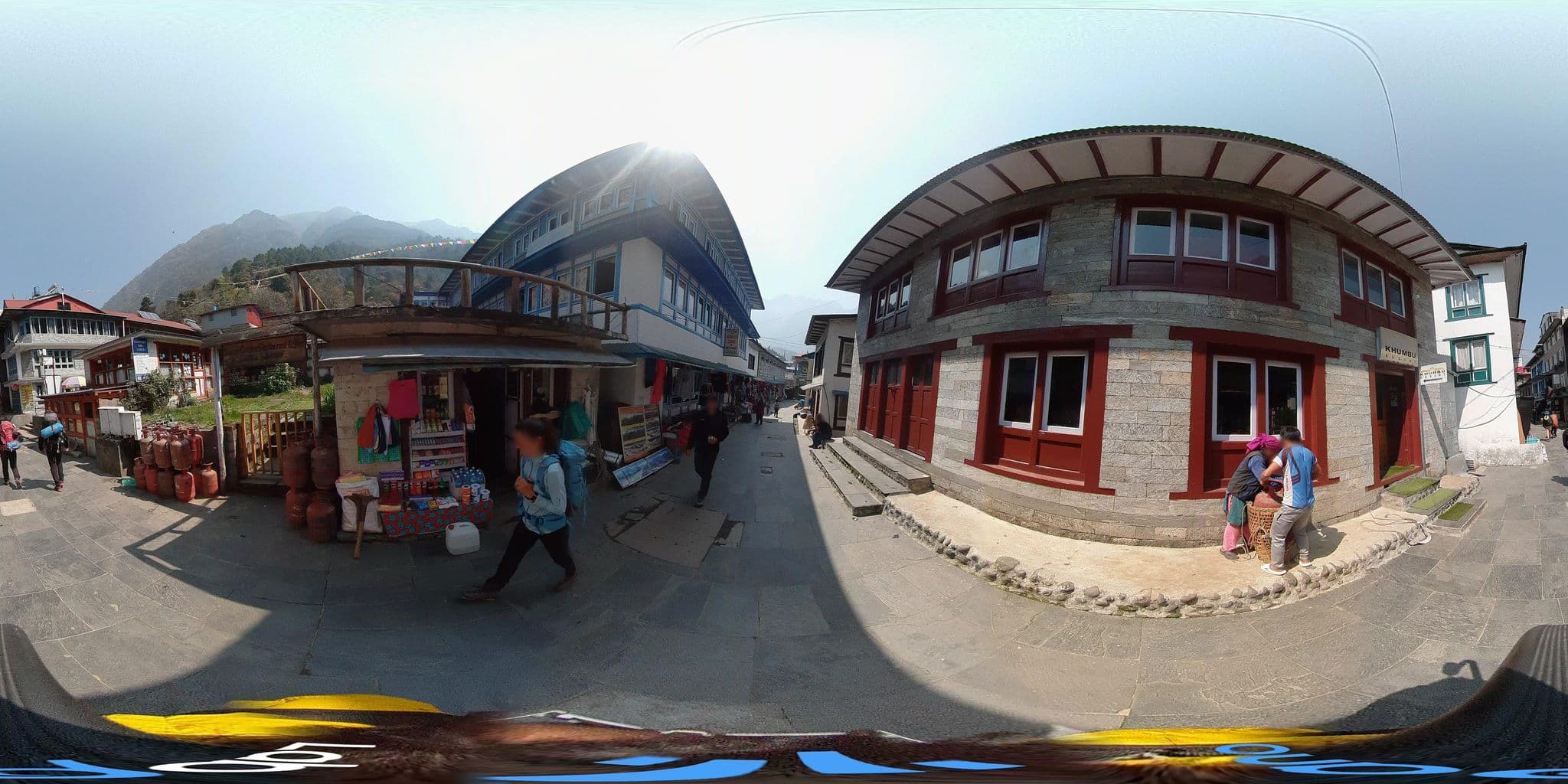 Street view near Lama Hotel, Namche Bazaar — © gallimaps (CC BY-SA · Mapillary)
