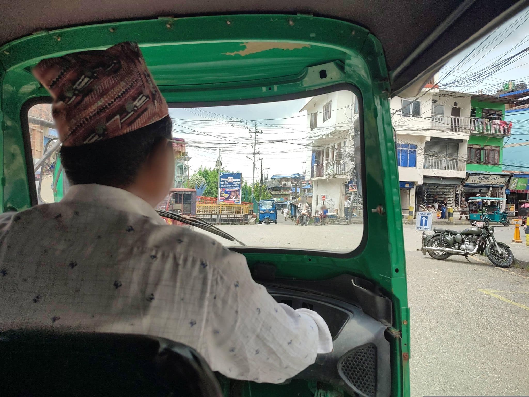 Street view near Sunrise Restaurant & Lodge, Dharān — © newtonmaps (CC BY-SA · Mapillary)