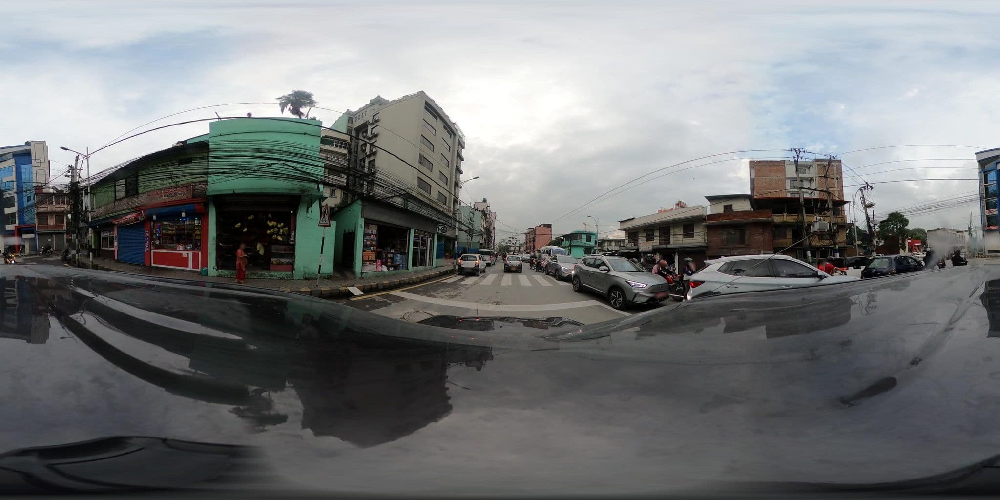 Street view near Kaveri Inn, Kathmandu — © sakarbhusal (CC BY-SA · Mapillary)