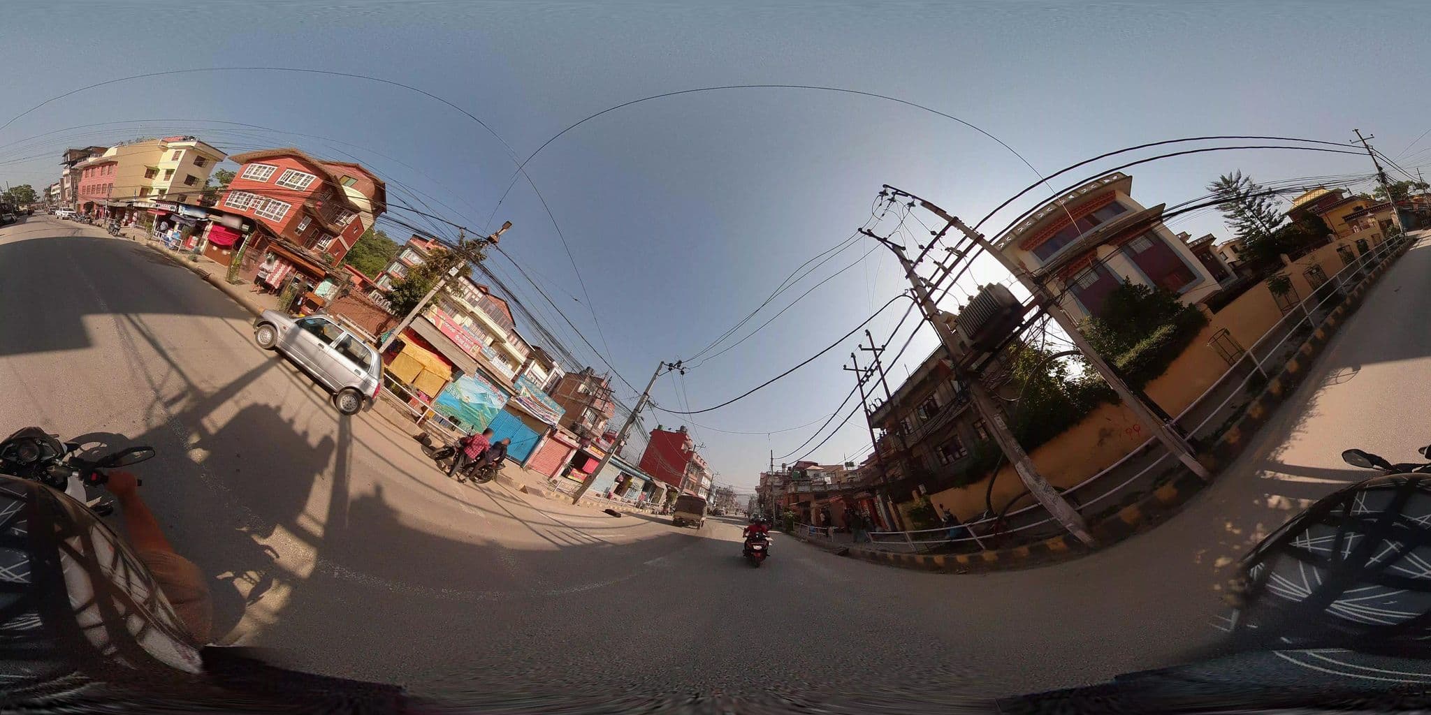 Street view near Swayambhu Peace Zone Hotel, Kathmandu — © rajbm92 (CC BY-SA · Mapillary)