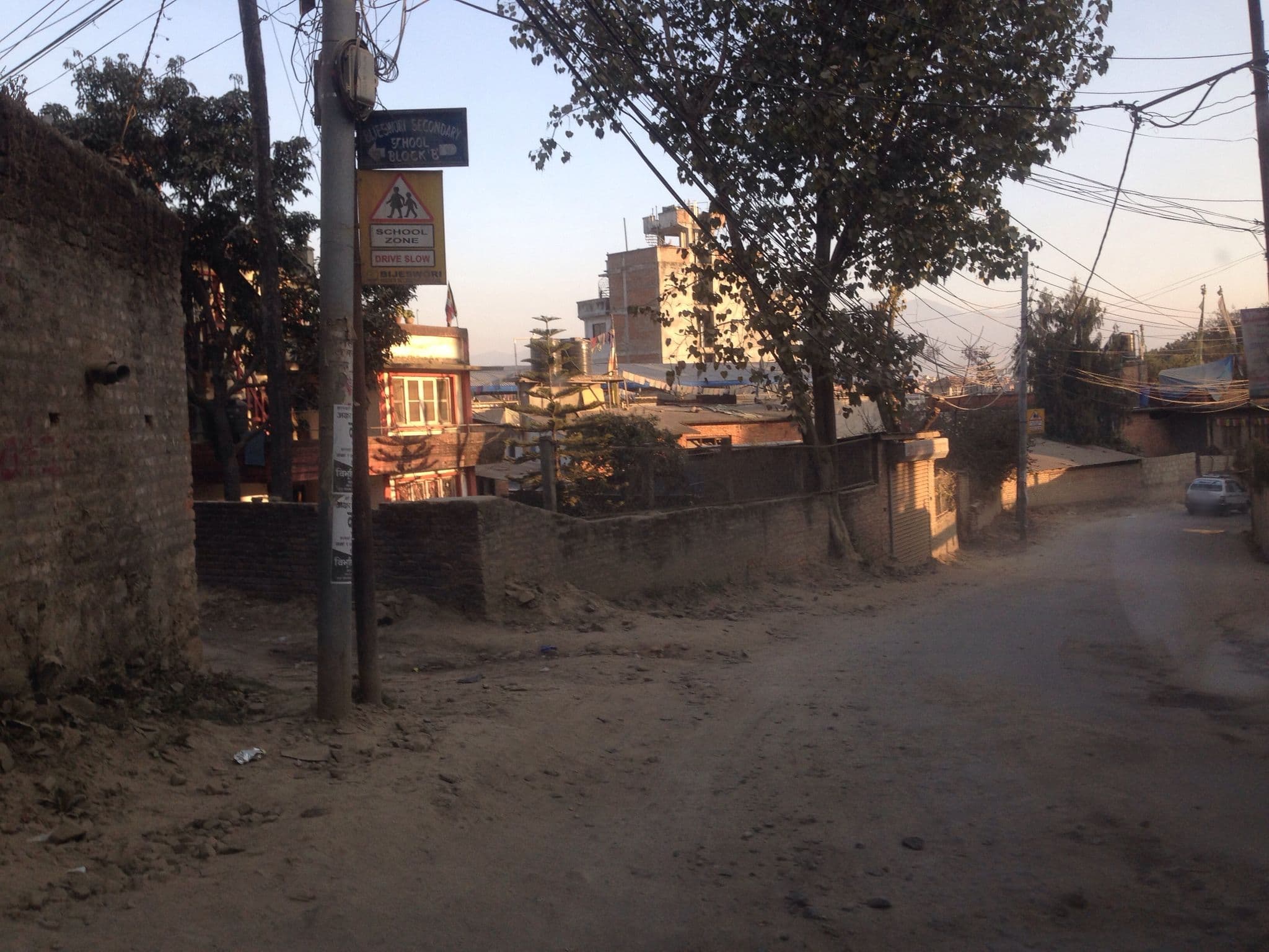 Street view near Vajra Hotel, Kathmandu — © fundacja_geolife (CC BY-SA · Mapillary)