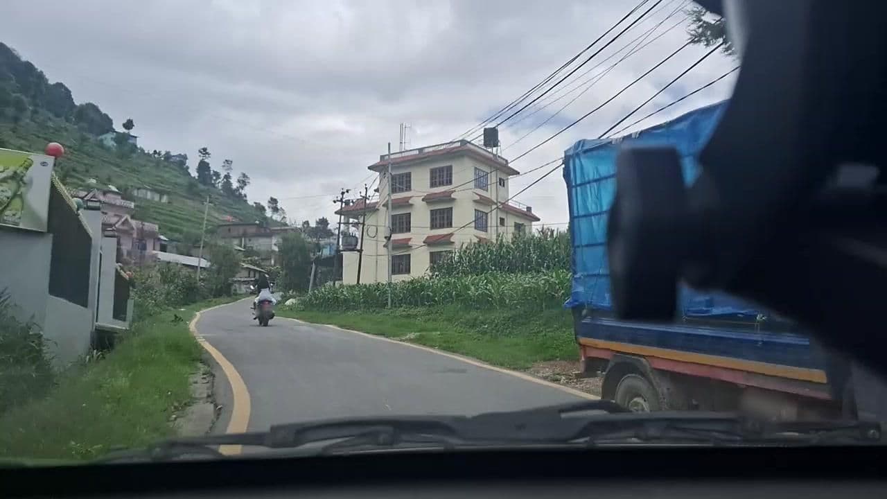 Street view near Ratnagiri Resort, Nagarkot — © roadroid (CC BY-SA · Mapillary)