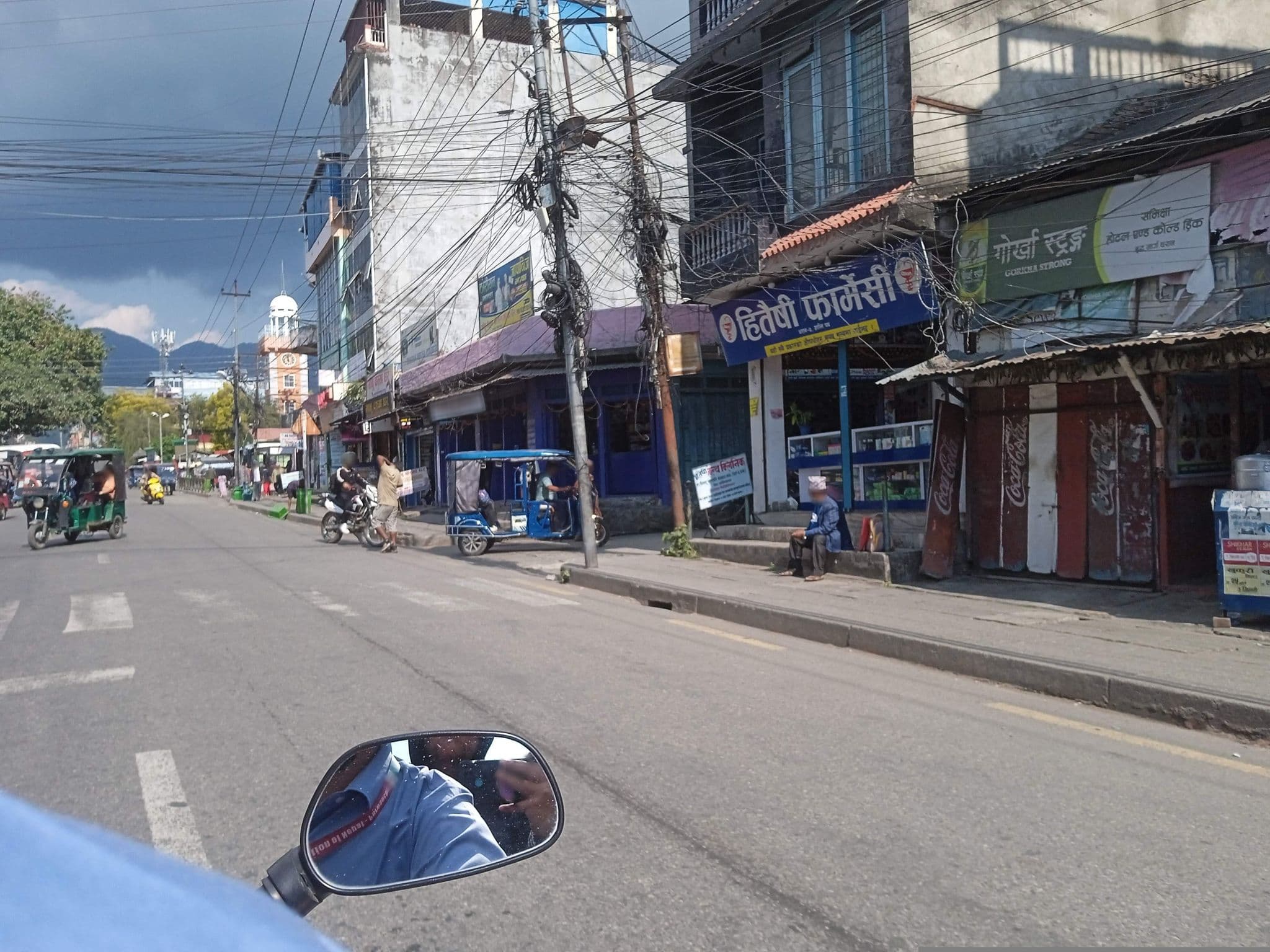 Street view near Nirvana Country Club, Dharān — © Pravashpvsh (CC BY-SA · Mapillary)