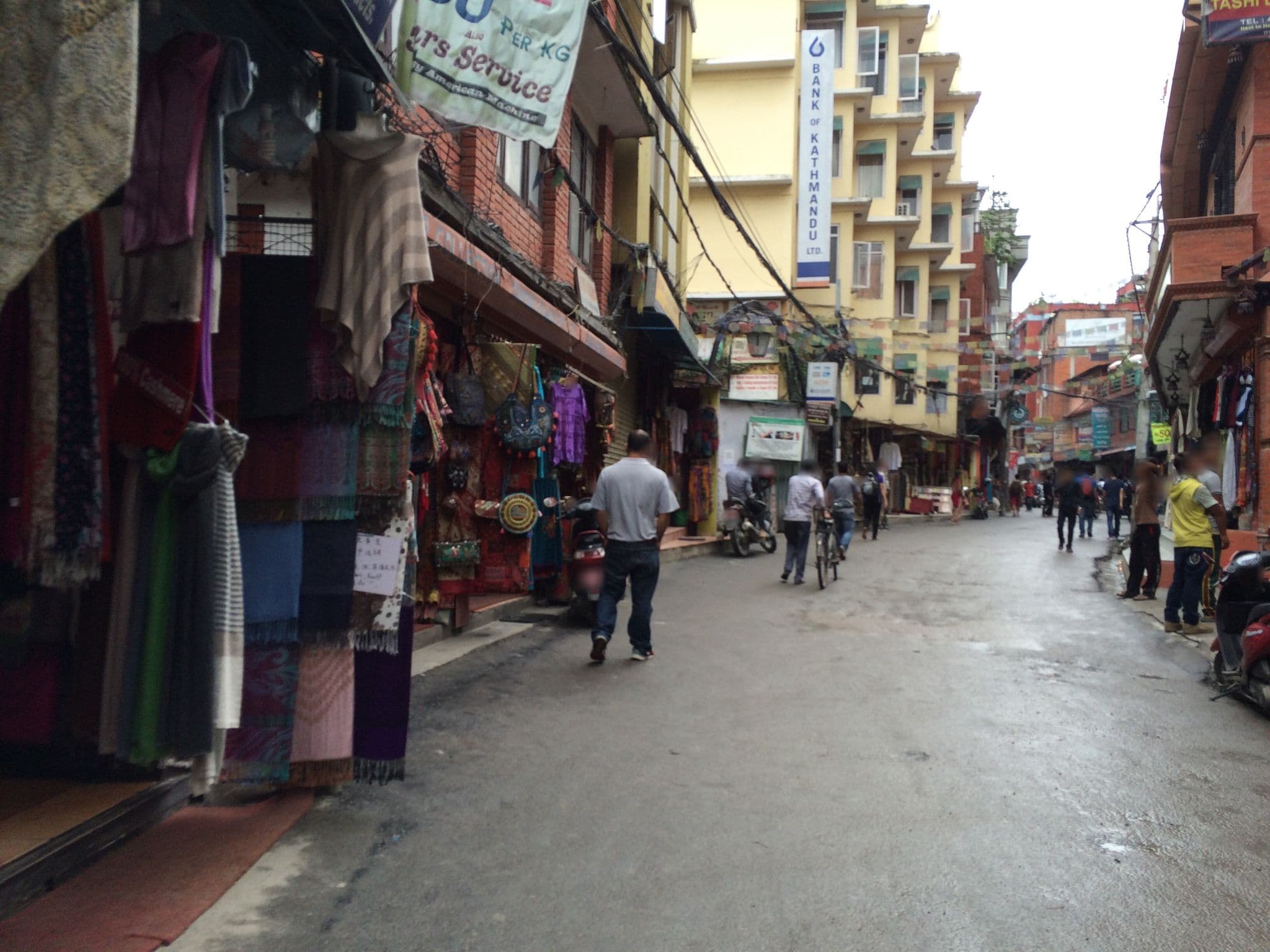 Street view near 9ine Thamel Hotel, Kathmandu — © akimasa (CC BY-SA · Mapillary)