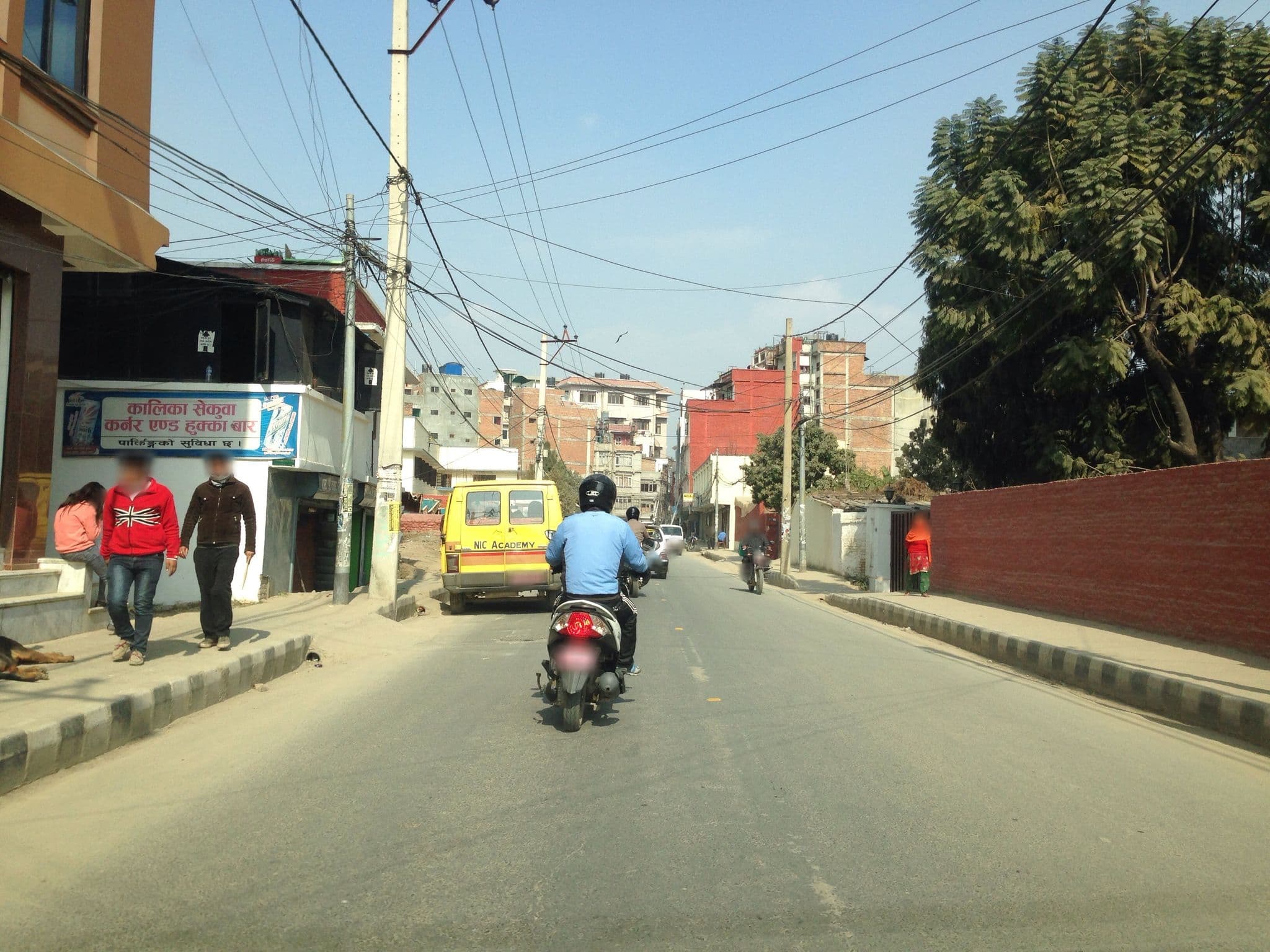 Street view near Pension Vasena Guest House, Kathmandu — © fundacja_geolife (CC BY-SA · Mapillary)