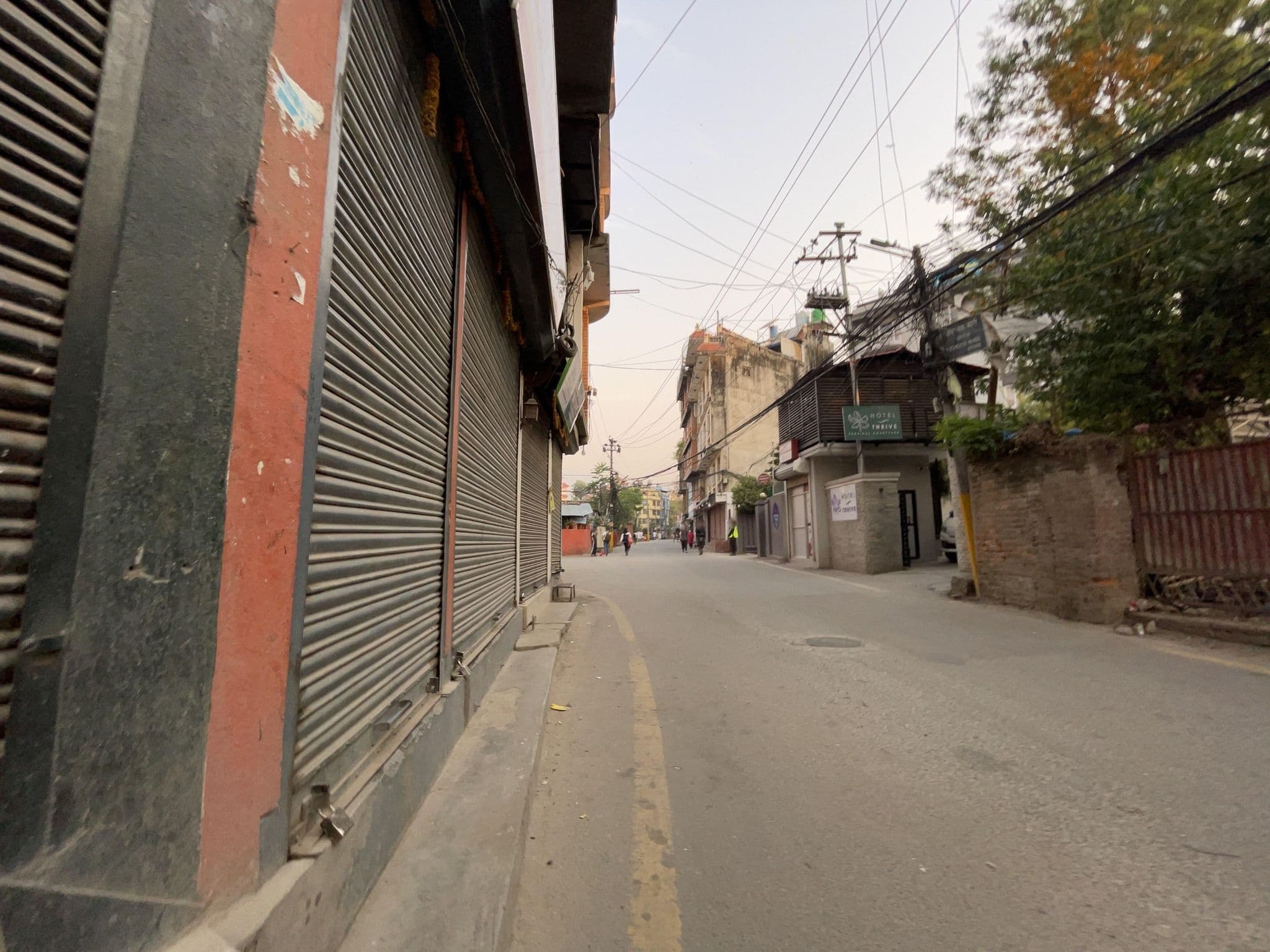 Street view near Hotel Thrive, A Tropical Courtyard, Kathmandu — © vagrant42 (CC BY-SA · Mapillary)