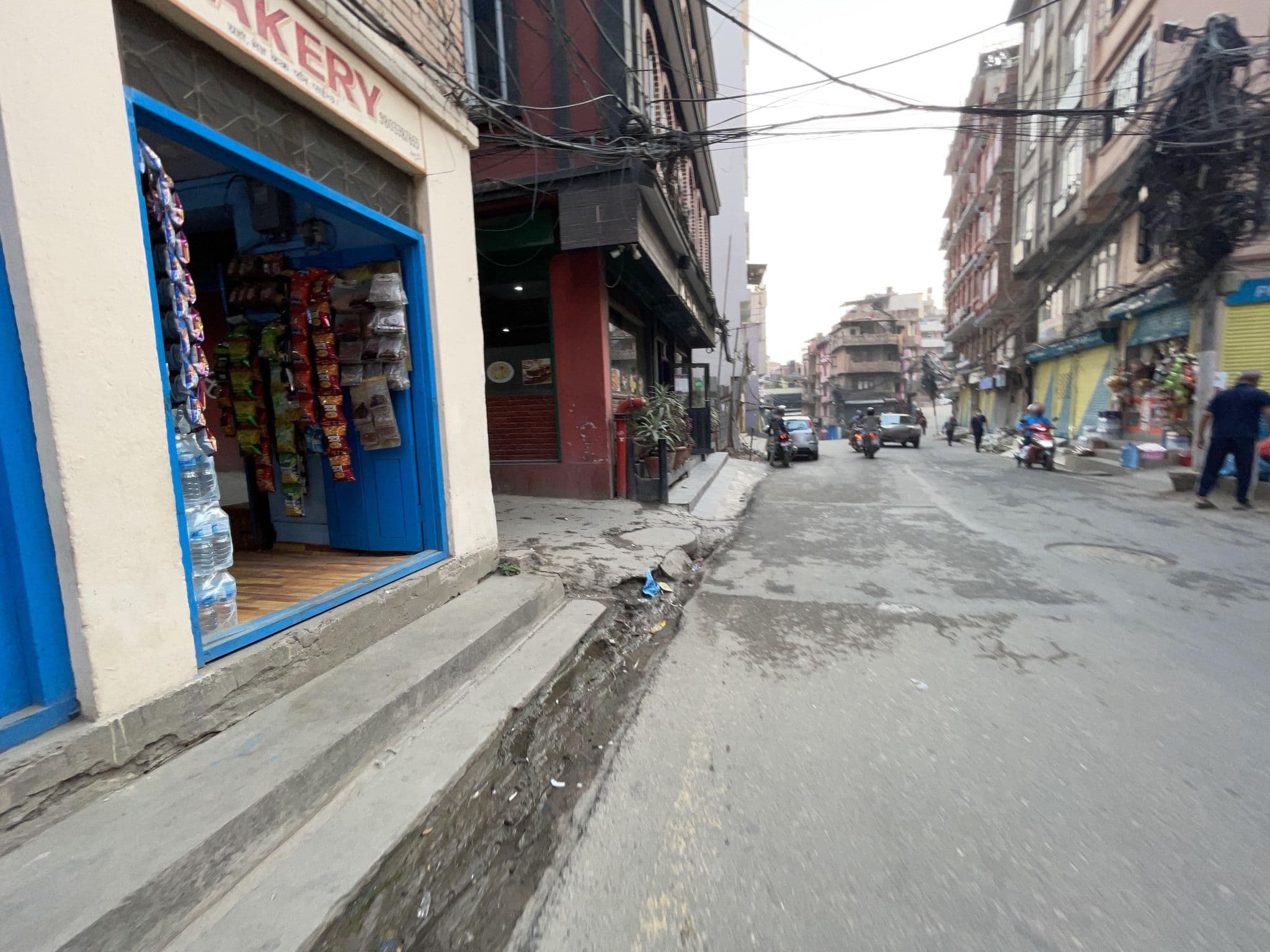 Street view near Tibet Peace Guest House, Kathmandu — © vagrant42 (CC BY-SA · Mapillary)