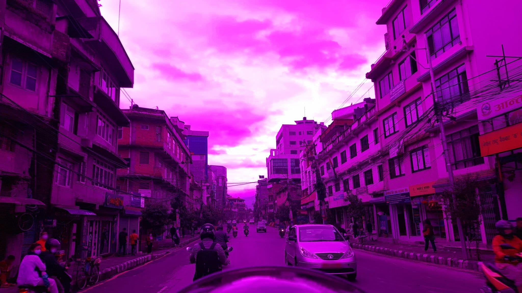 Street view near Hotel Gangjong, Kathmandu — © Lalit_IAAS (CC BY-SA · Mapillary)